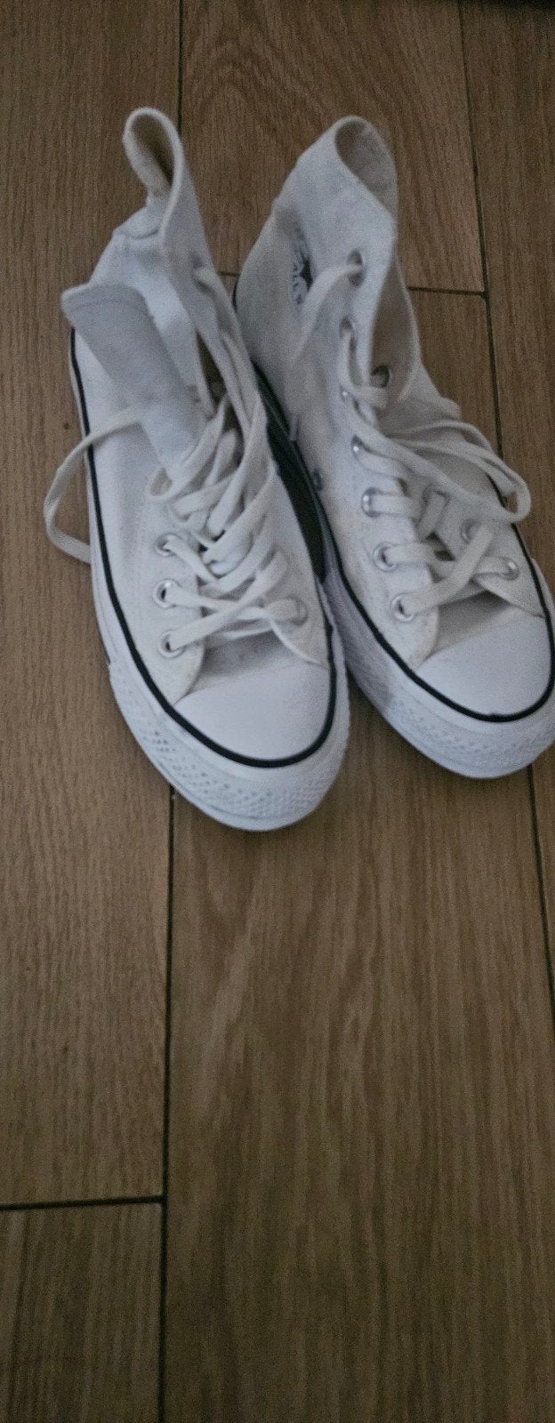 All Star Converse witte schoenen, Schoentjes, Jongetje of Meisje, Ophalen of Verzenden, Zo goed als nieuw