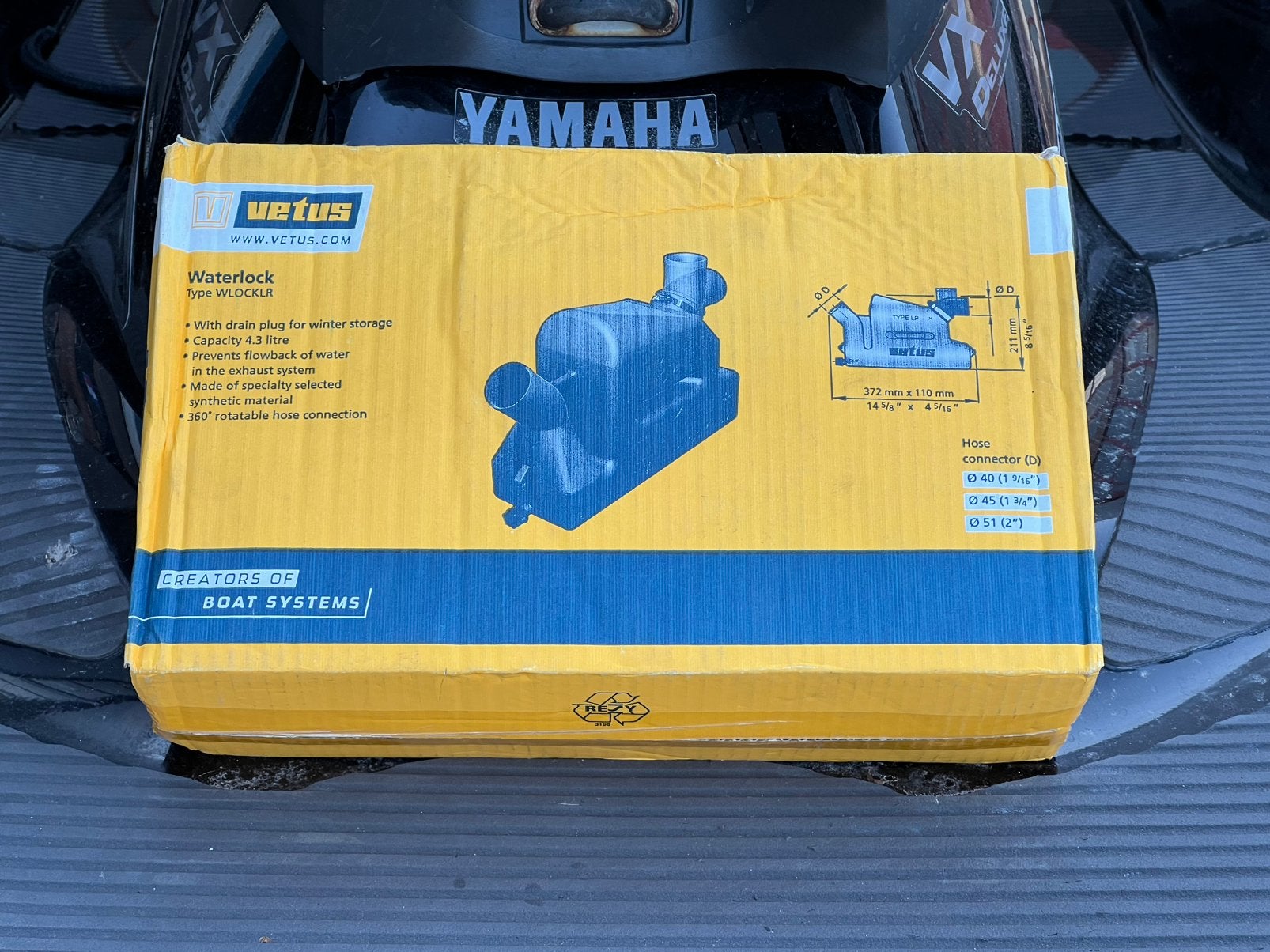 Vetus Waterlock 4.3 L 48mm, Ophalen of Verzenden, Zo goed als nieuw, Motor en Techniek