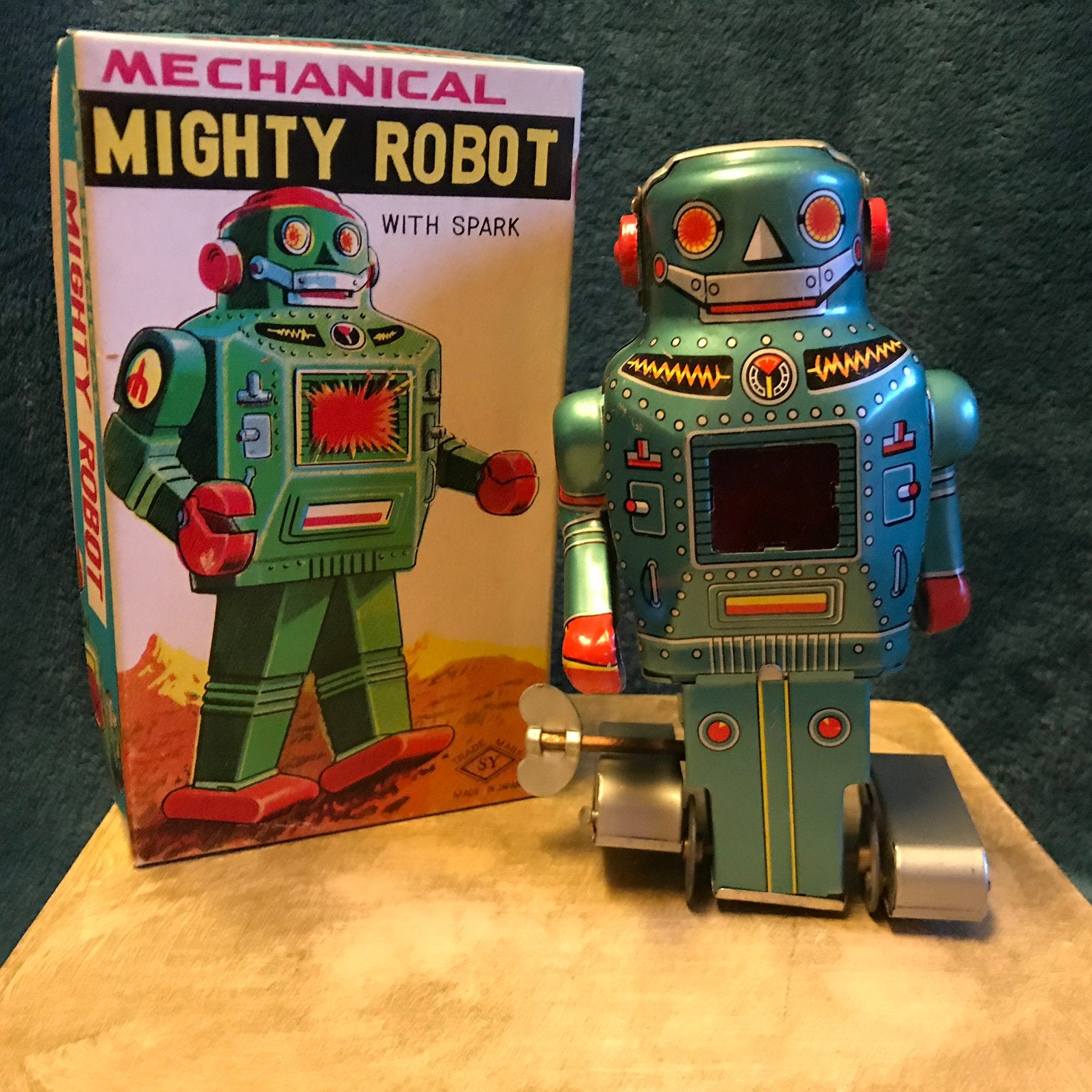 Antieke Mighty robot Noguchi in originele doos onbespeeld, Antiek en Kunst, Ophalen of Verzenden