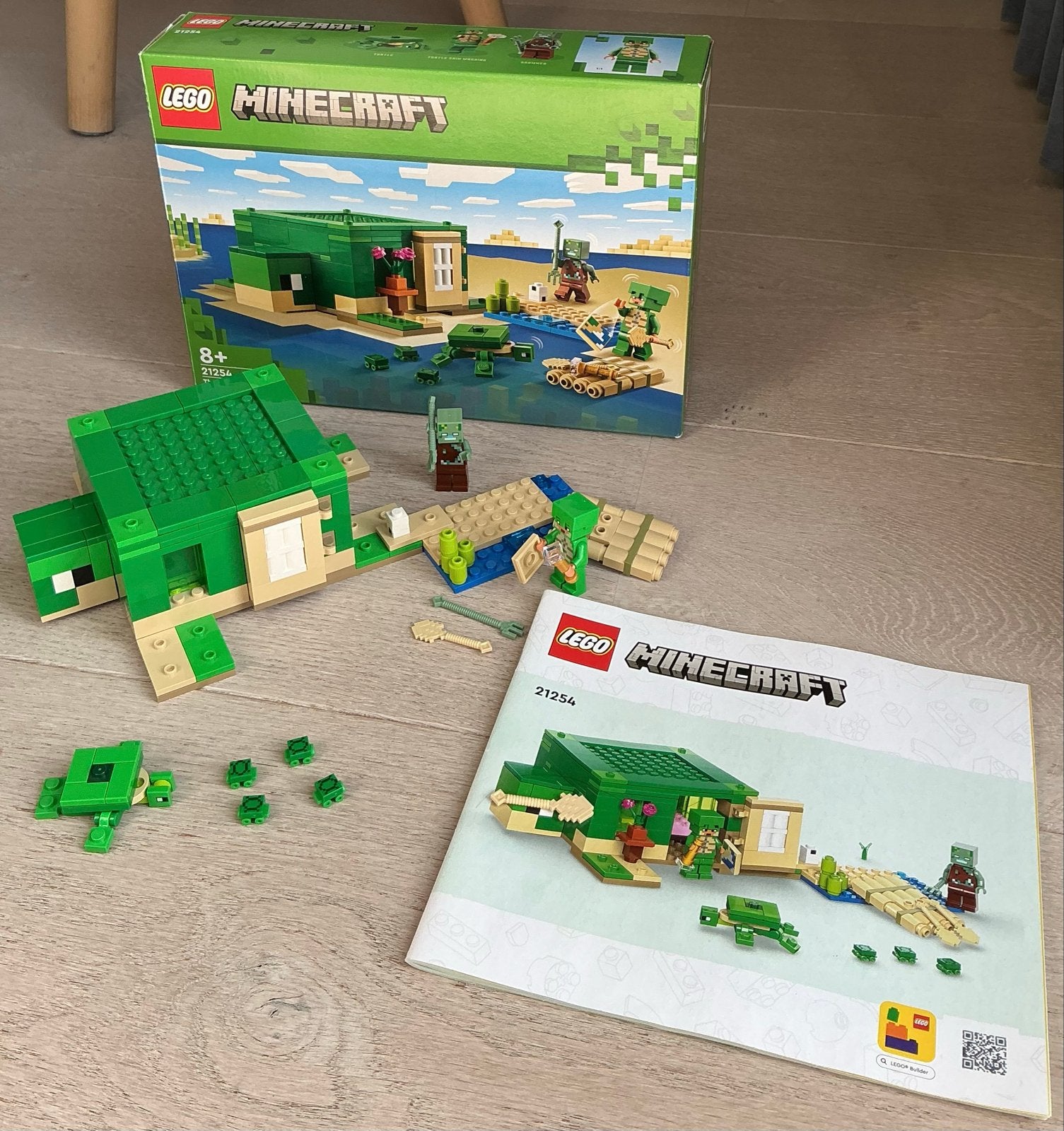 LEGO Minecraft Het Schildpadstrandhuis 21254, Ophalen, Zo goed als nieuw, Overige merken