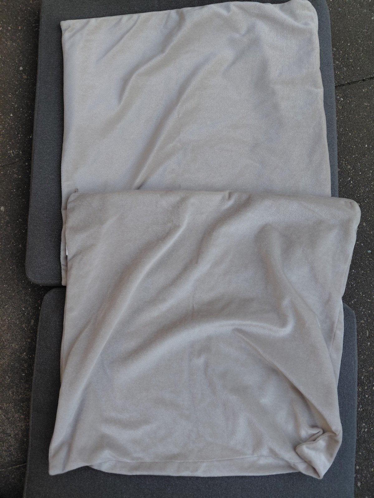 2x kussenhoes 45x 45, Ophalen of Verzenden, Beige, Vierkant