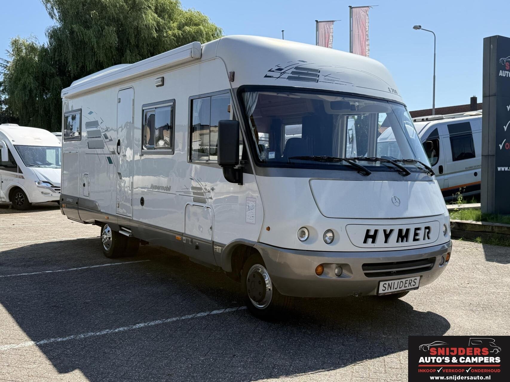 Hymer mercedes S700 automaat, Caravans en Kamperen, Campers, Dakluik, 7 tot 8 meter, Bedrijf, Diesel
