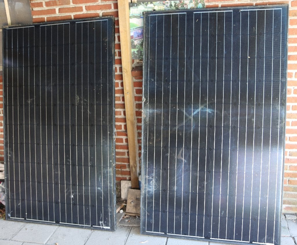 2 zonnepanelen DMEGC 270Wp + omvormer, kabel en montagerails, Ophalen, Gebruikt, Compleet systeem, 200 wattpiek of meer