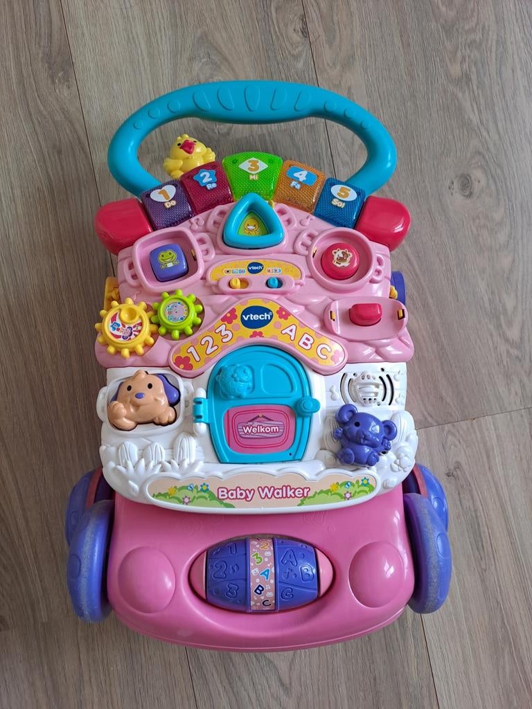 VTech 2 in 1 baby walker meisje, Kinderen en Baby's, Speelgoed | Vtech, Ophalen of Verzenden, Zo goed als nieuw, 6 maanden tot 2 jaar