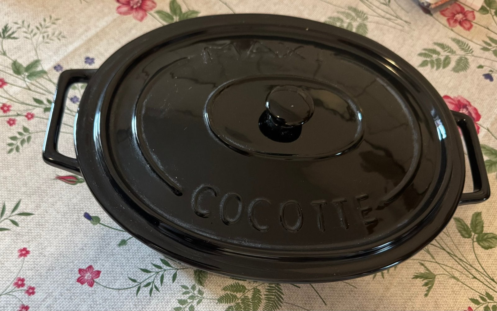 Gusta ovenschaal maxi cocotte zwart, Ophalen, Zo goed als nieuw, Overige materialen, Overige typen