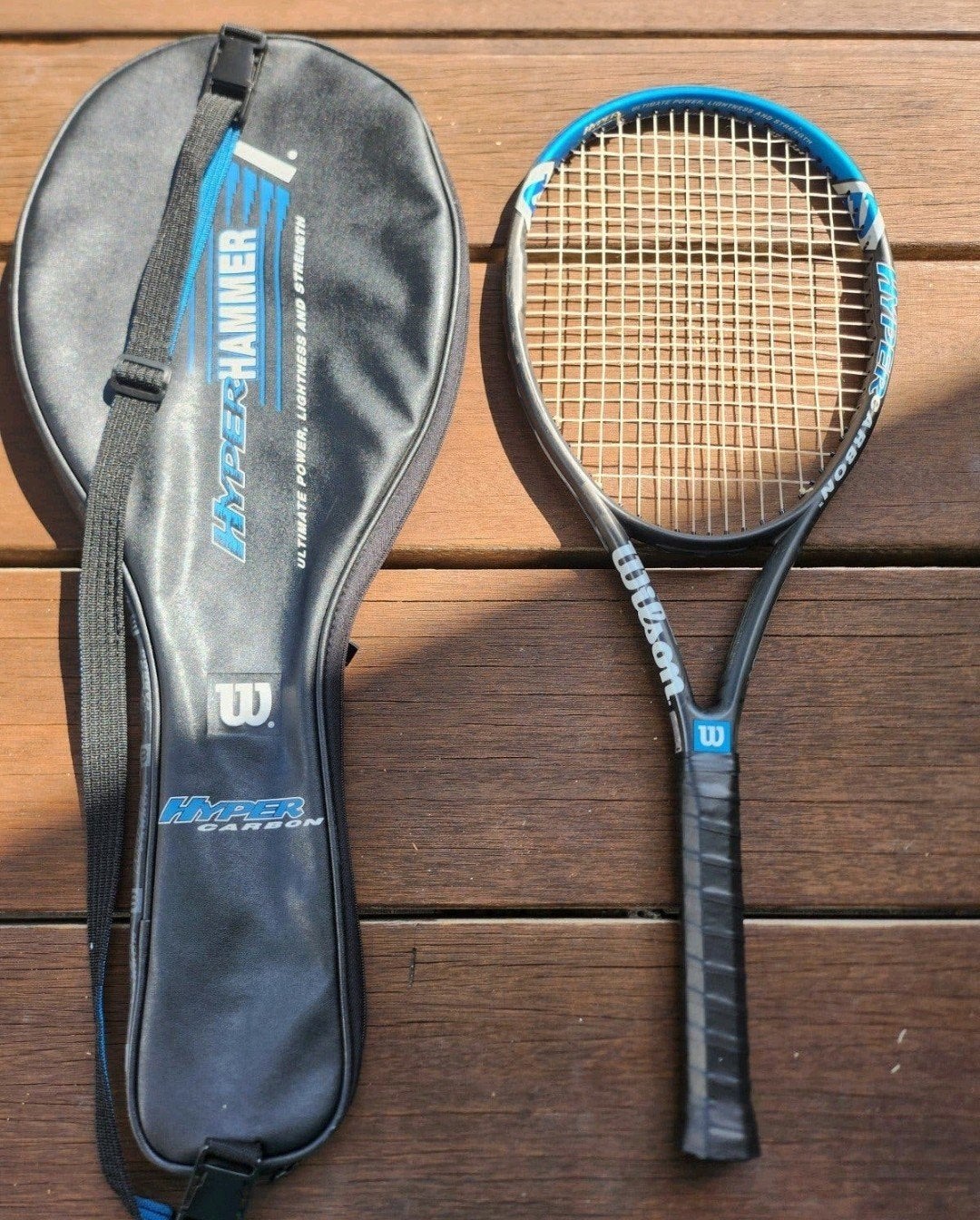 Wilson Hyper Hammer L 3 Grip, Ophalen of Verzenden, Zo goed als nieuw, Racket, Wilson