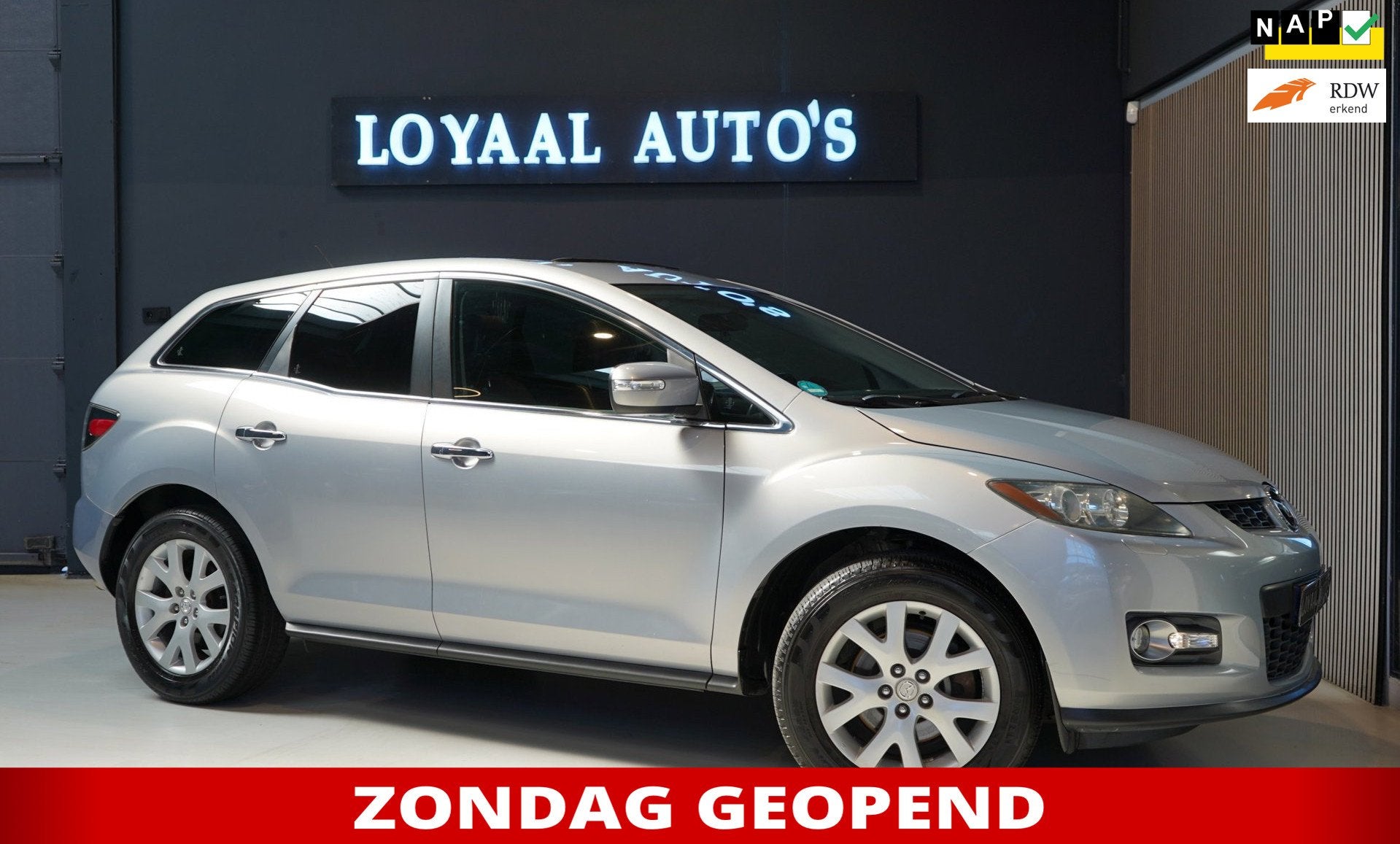 Mazda CX-7 2.3 GT-L | SCHUIF-DAK | AIRCO | TREKHAAK | LEDER, Auto's, 1450 kg, Gebruikt, 1670 kg, 4 cilinders