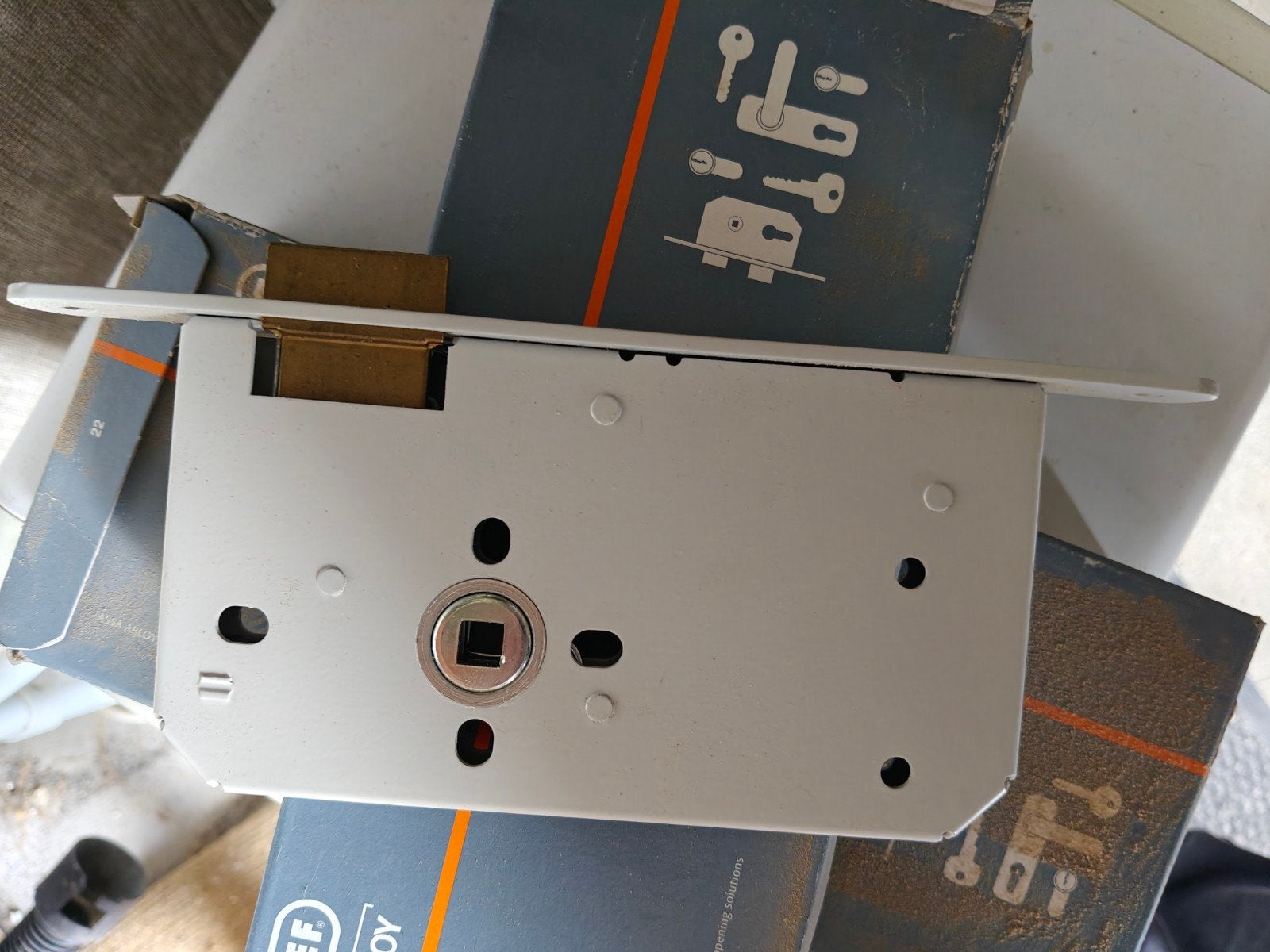 3x Zwaar insteek loopslot 60mm - Nieuw in doos, Overige typen, Nieuw, Ophalen of Verzenden, Metaal