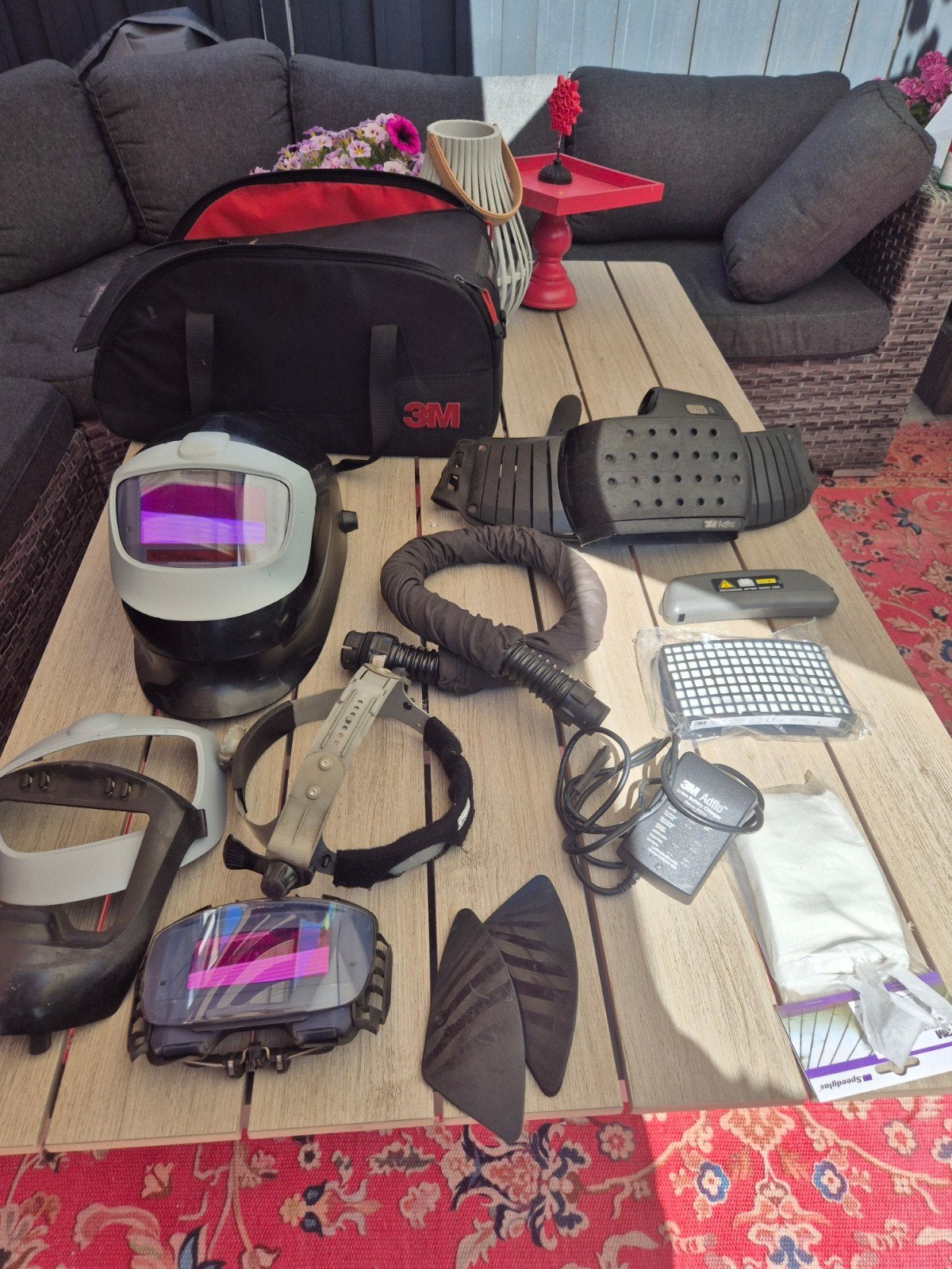 Speedglas laskap flexview Lasfilter 9002X met adflo, Lasfilter, Ophalen of Verzenden