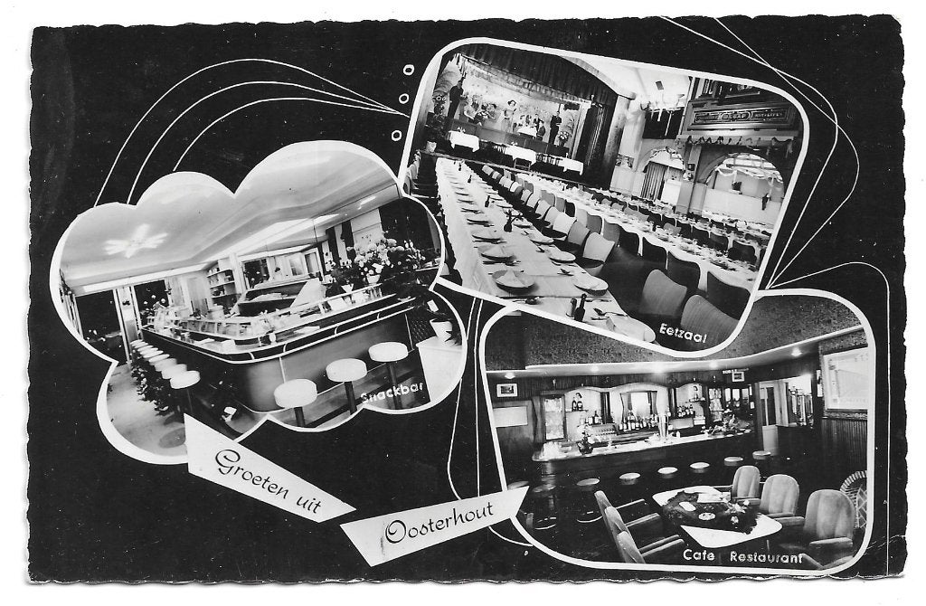 AK Oosterhout - Hotel Café Restaurant "De Kanonnier", Verzenden, 1960 tot 1980, Ongelopen, Noord-Brabant