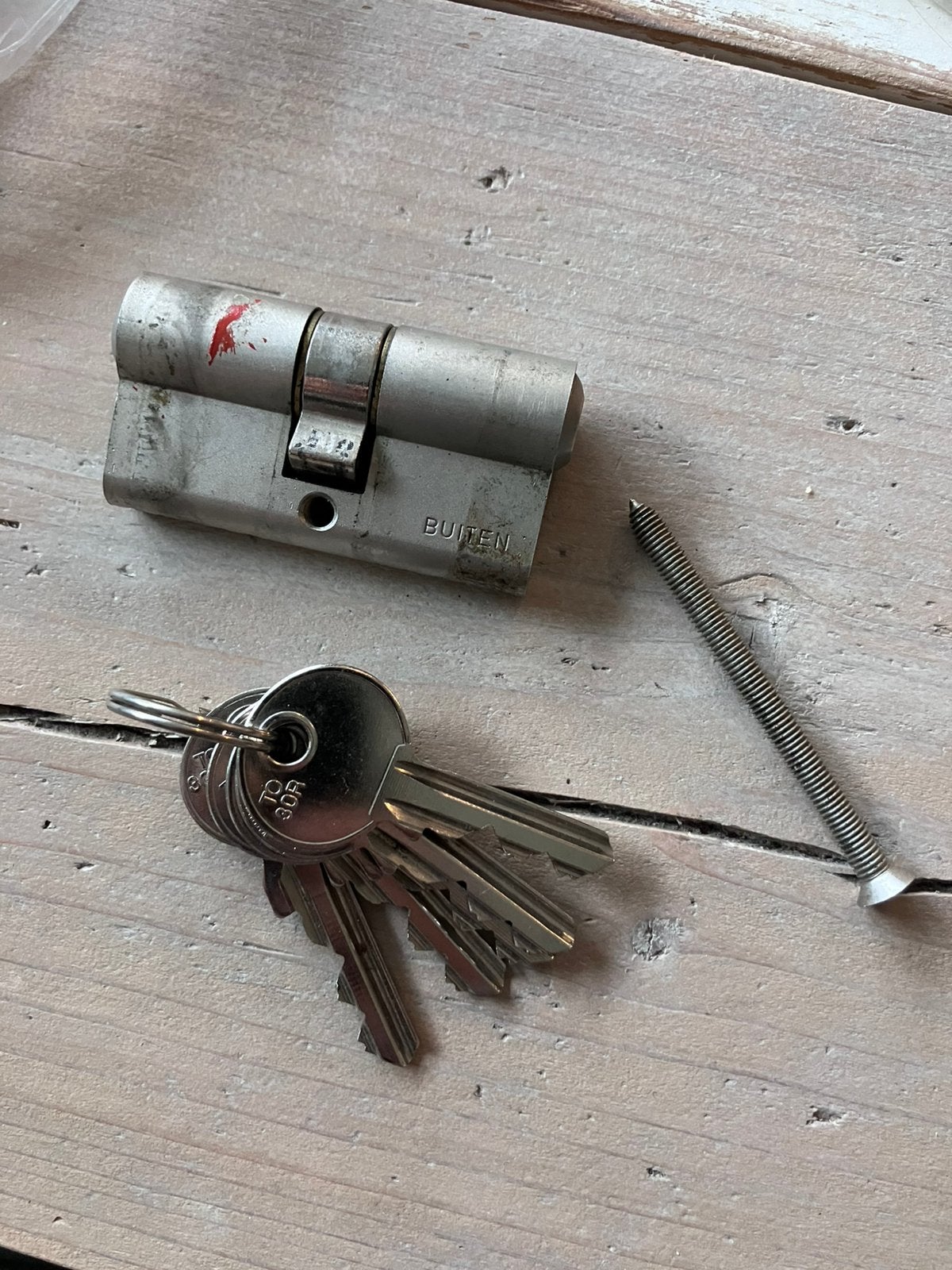 Winkhaus SKG** cilinderslot, Doe-het-zelf en Verbouw, Ophalen of Verzenden, Gebruikt, Rvs, Slot