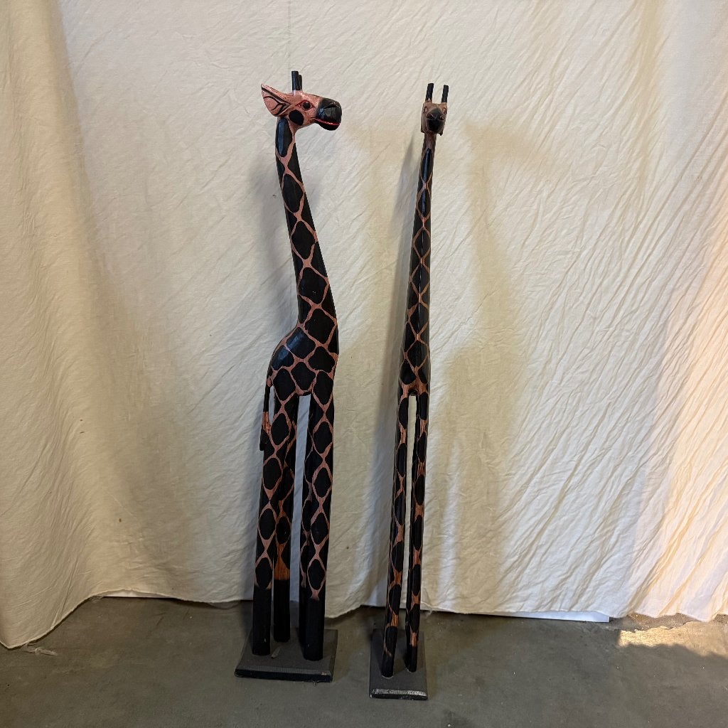houten giraffe 60 t/m 200 cm hoog - handwerk - Bij TTM Wonen, Huis en Inrichting, Woonaccessoires | Overige, TTM Wonen, Meubels – (Perzische) Tapijten en Woonaccessoires