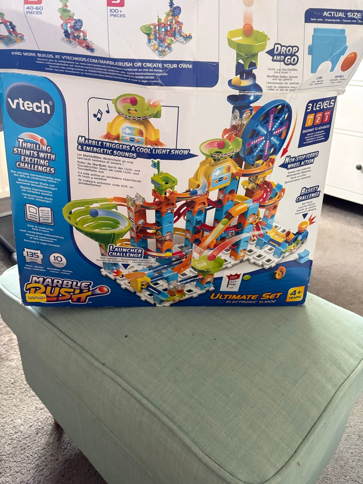 VTech Marble Rush Ultimate Set knikkerbaan met licht en gelu, Ophalen, Zo goed als nieuw, Overige merken