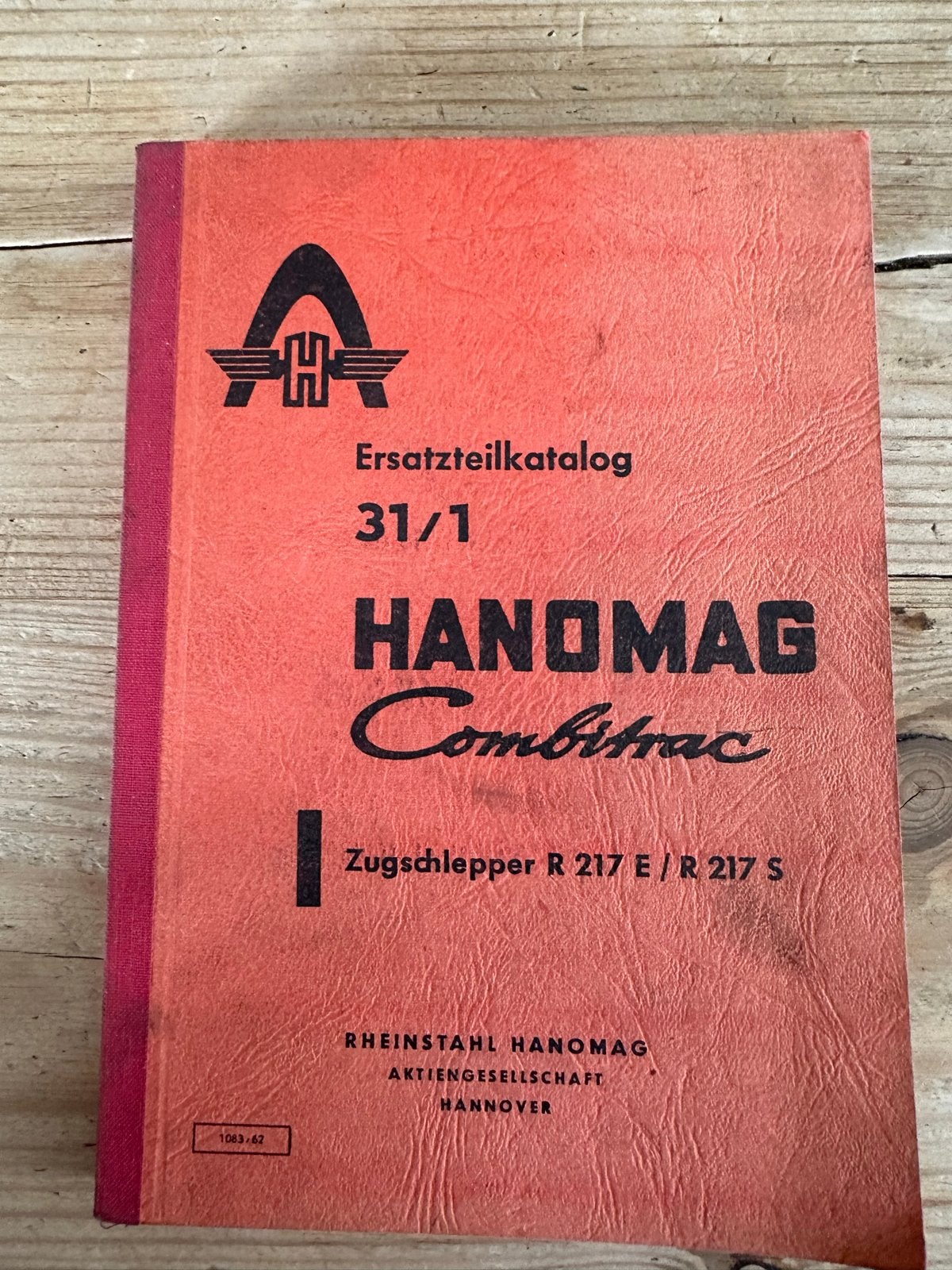 Hanomag Combitrac R 217 E/S Ersatzteilkatalog, Boeken, Ophalen of Verzenden, Gelezen, Overige merken