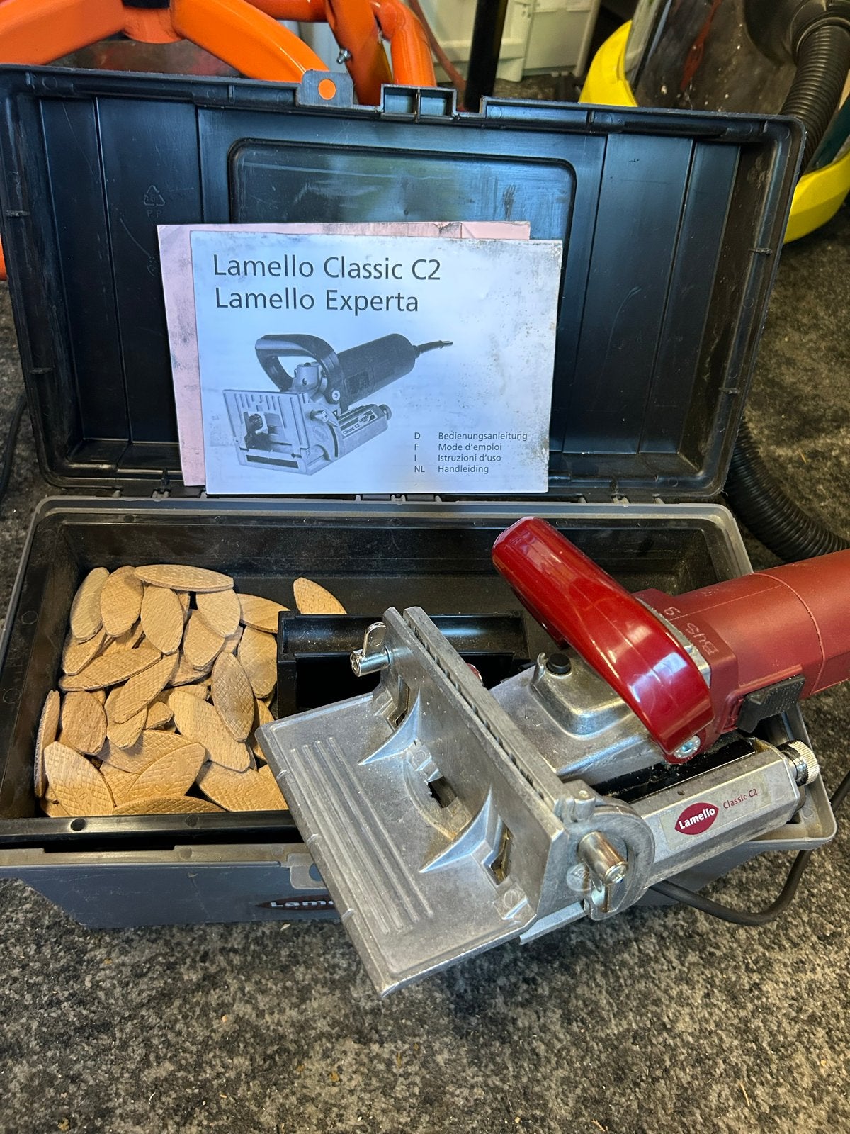 Lamello Classic C2 Lamellenfrees in koffer, Ophalen of Verzenden, Gebruikt, Elektrisch, Lamellenfrees