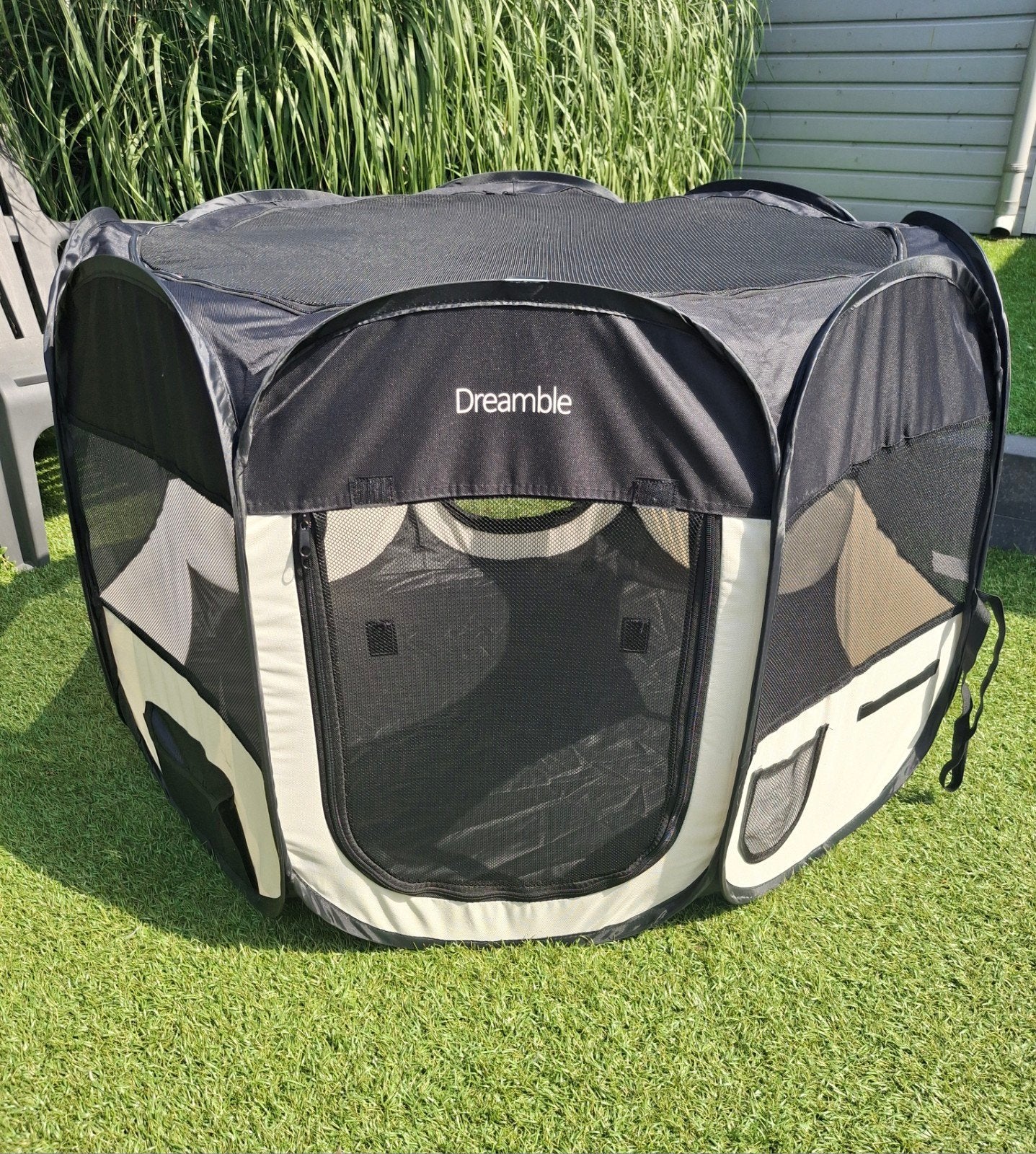 Dreamble opvouwbare puppyren / puppybench, Ophalen of Verzenden, 110 cm of meer, 65 tot 100 cm