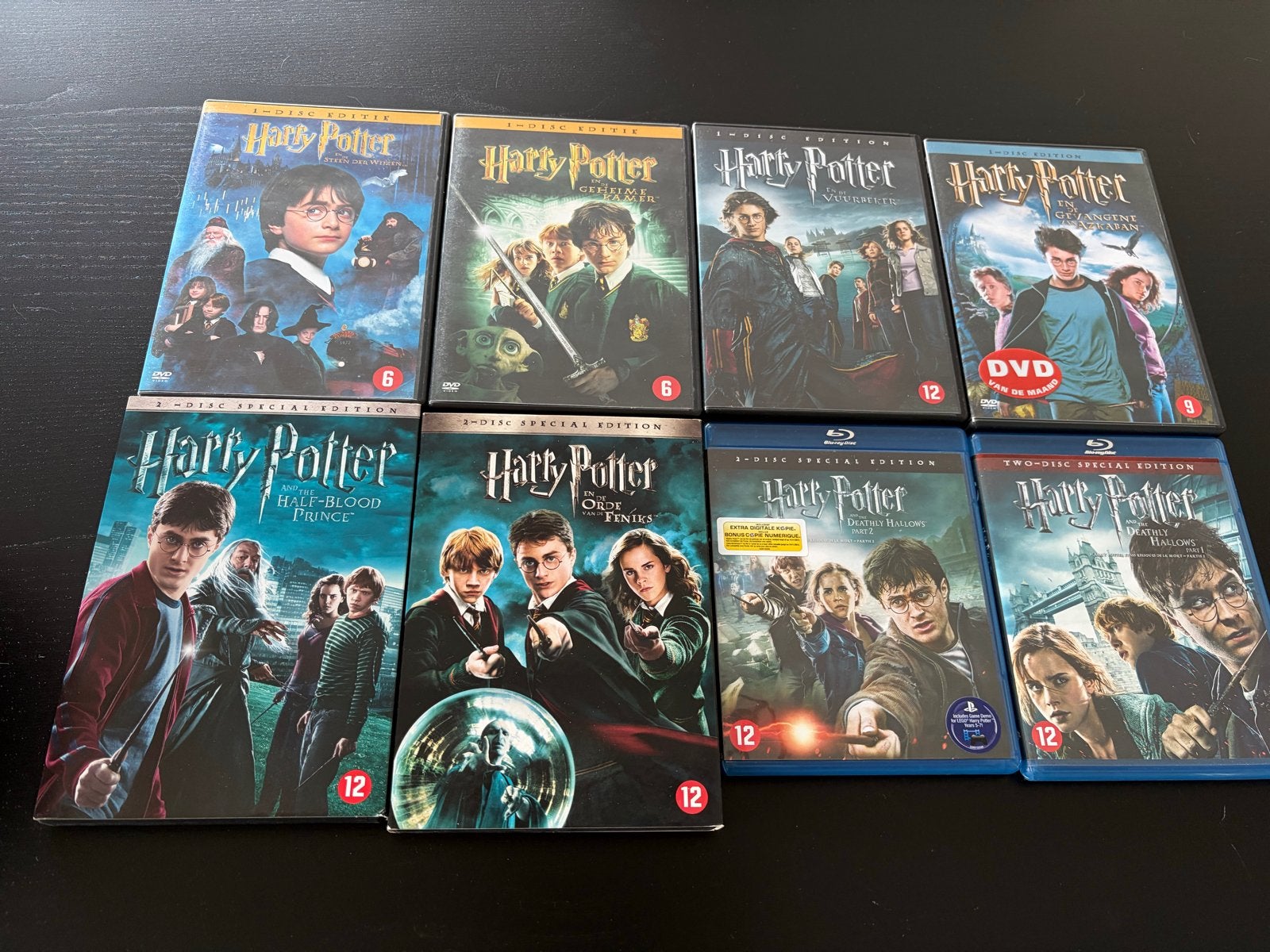 Harry Potter DVD & Blu-ray Collectie - 8 films, Nederlands, Ophalen of Verzenden, Vanaf 12 jaar, Gebruikt