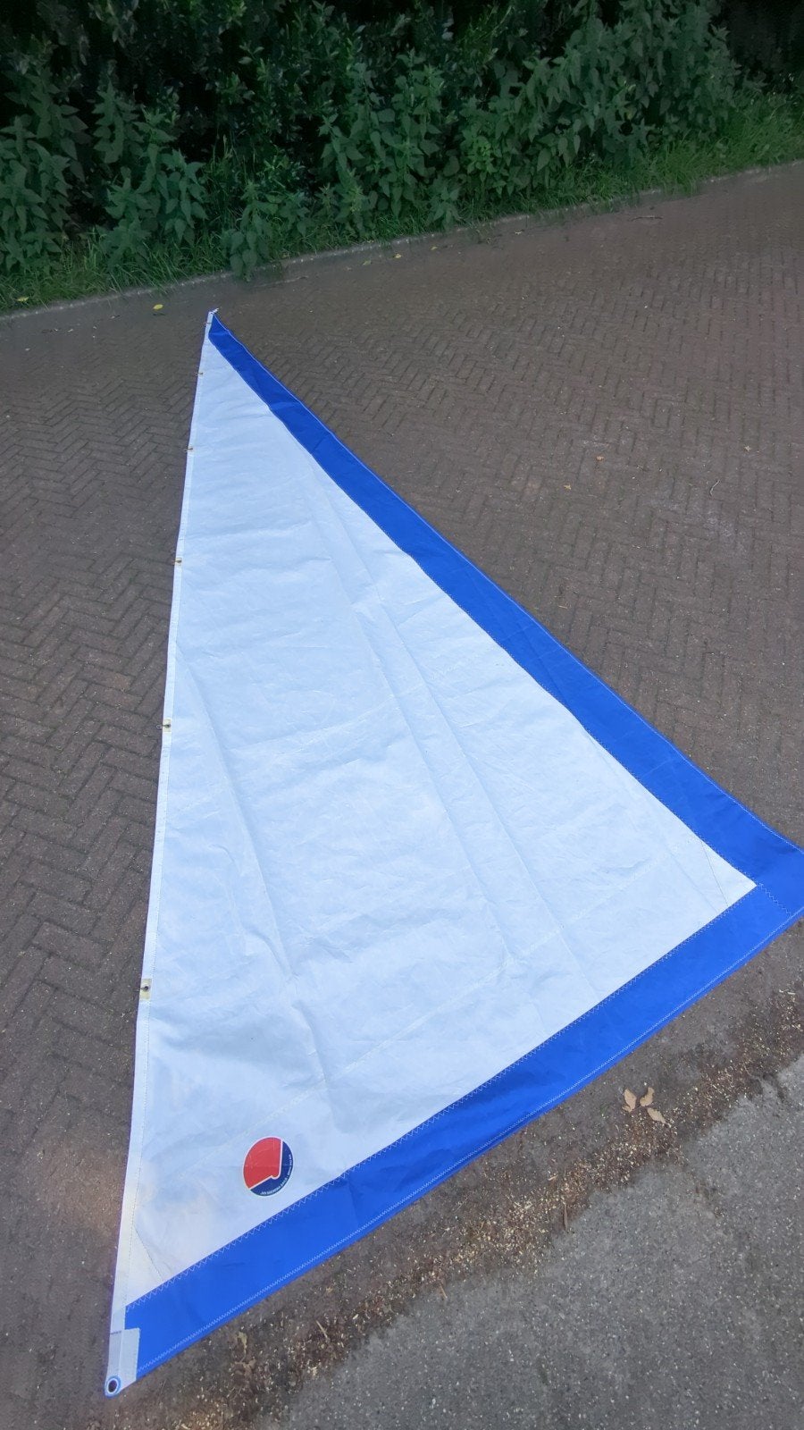 Fok met leuvers - Jan Miedema Sails (onderlijk 215), Watersport en Boten, Zeilen en Zeiltoebehoren, Ophalen of Verzenden, Gebruikt