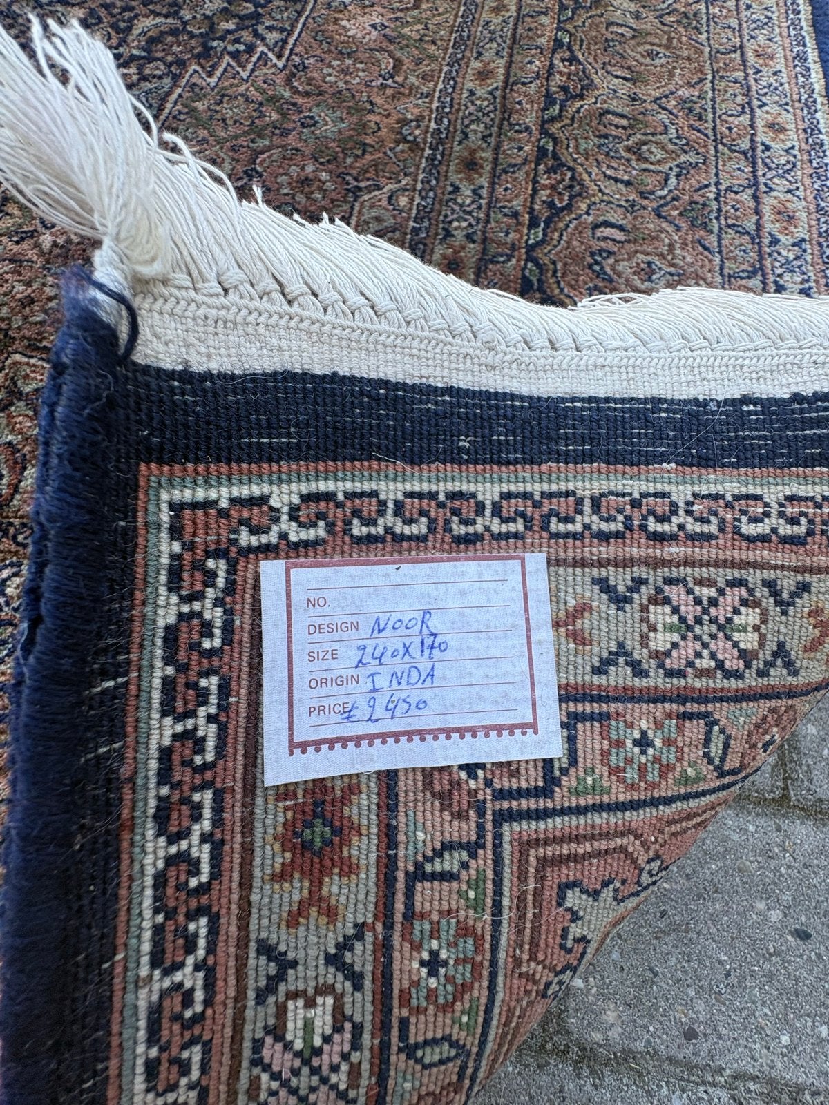Prachtig handgeknoopt Perzisch tapijt - Noor design, Huis en Inrichting, Stoffering | Tapijten en Kleden, Blauw, 150 tot 200 cm