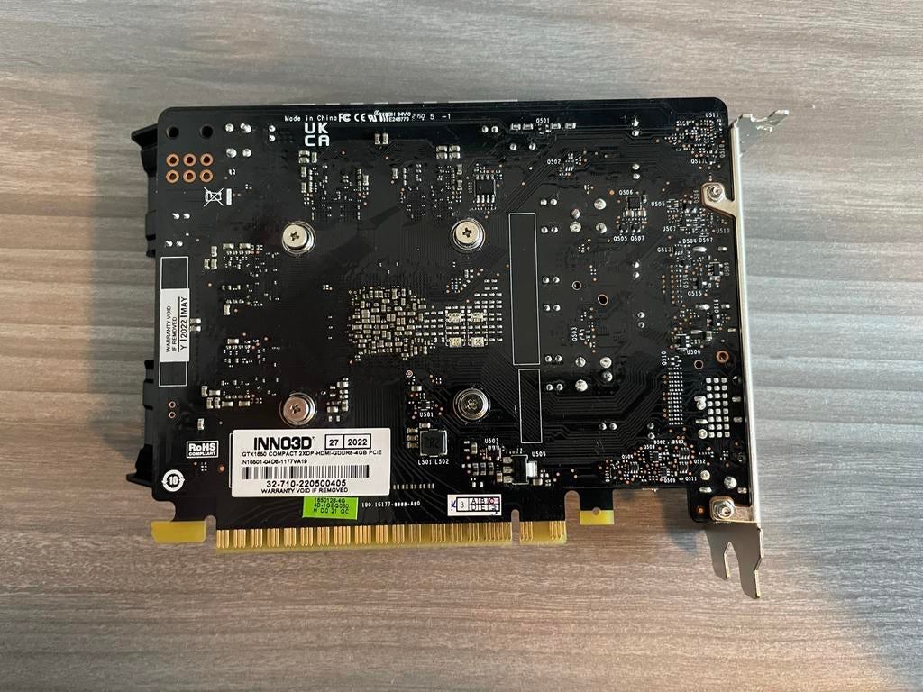 Inno3D GeForce GTX 1650 Compact 6GB GDDR5 Videokaart, Ophalen, PCI-Express 3, HDMI, Nvidia