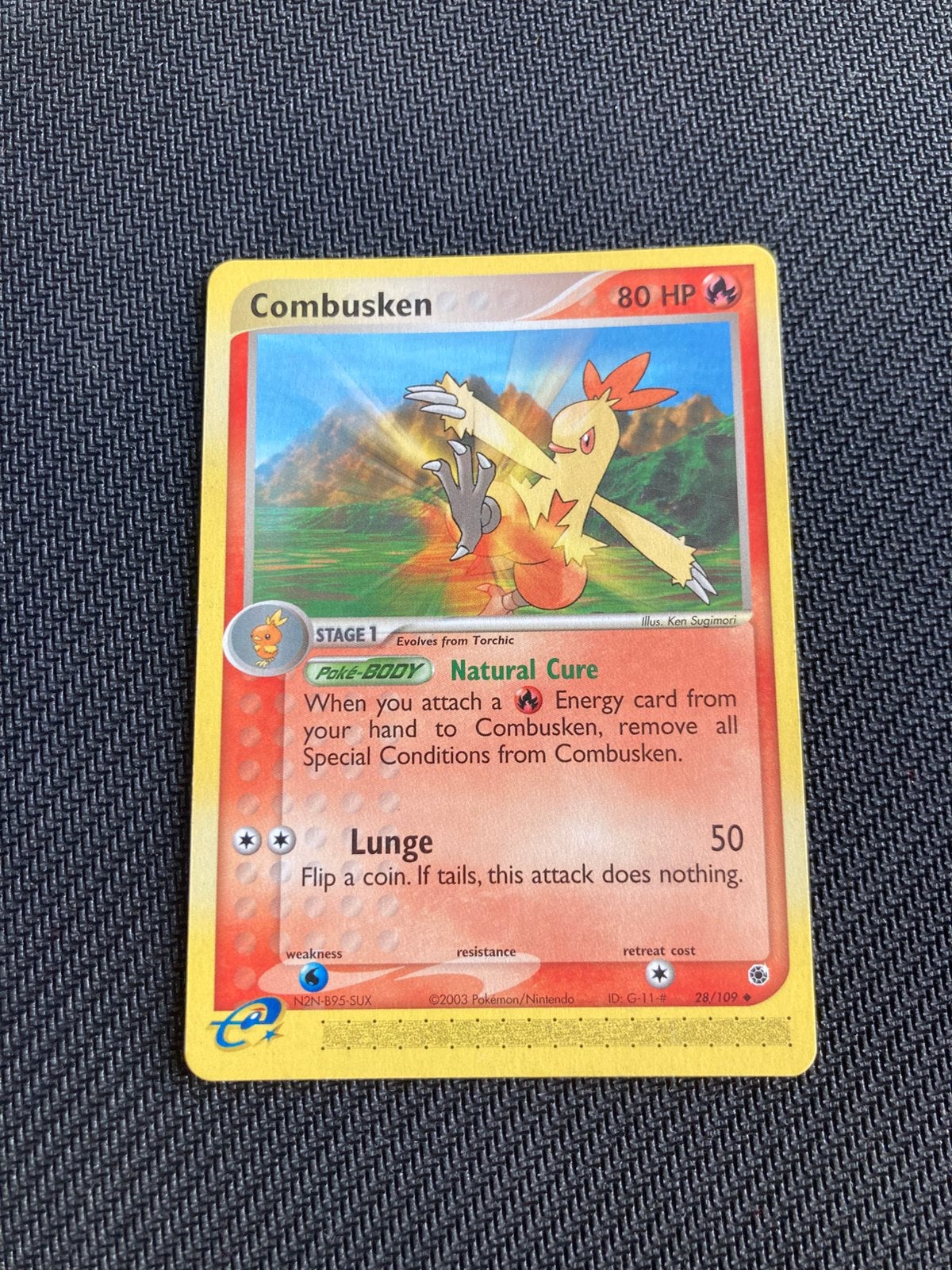 Pokemon kaart Combusken, Ophalen of Verzenden, Zo goed als nieuw