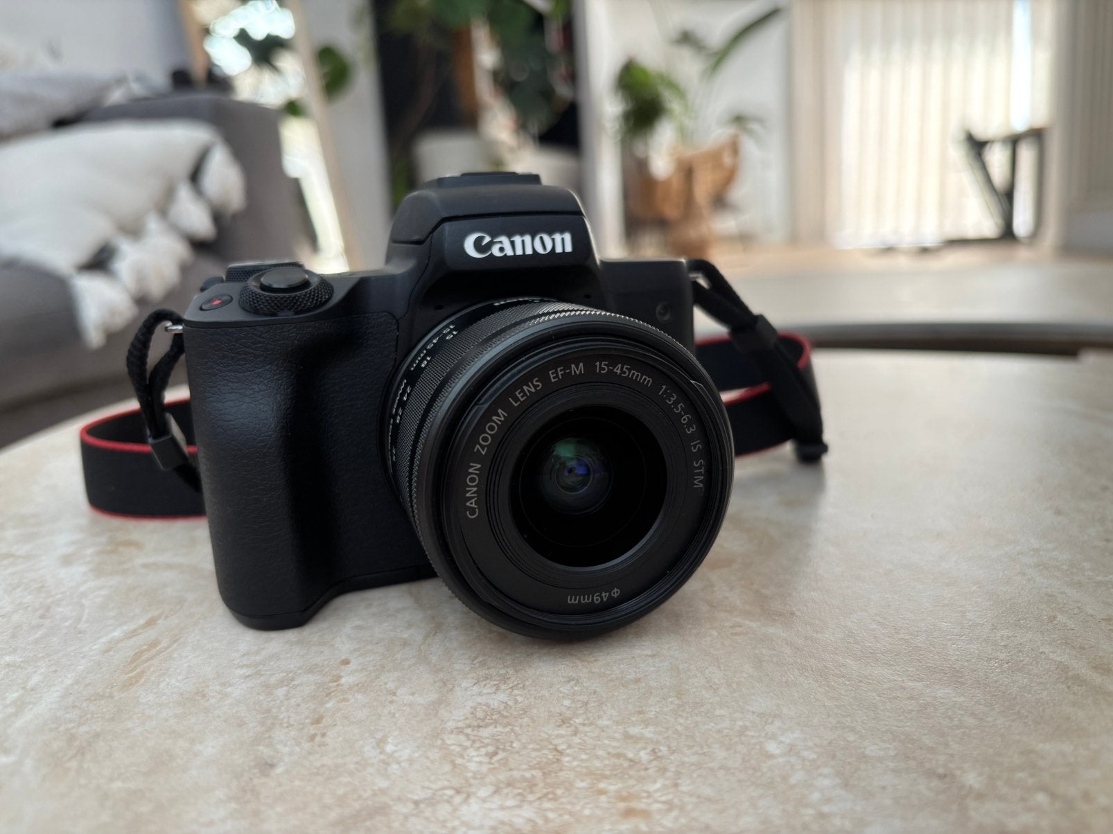 Canon EOS M50 + 15-45 mm lens, Audio, Tv en Foto, Fotocamera's Digitaal, Canon, Geheugenkaart, Ophalen of Verzenden, Zo goed als nieuw