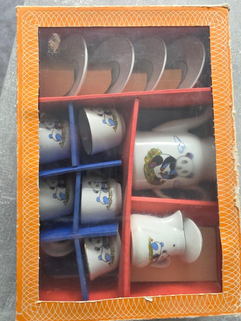 Vintage Panda Thee/Koffie Serviesje - Compleet in Doos, Ophalen of Verzenden