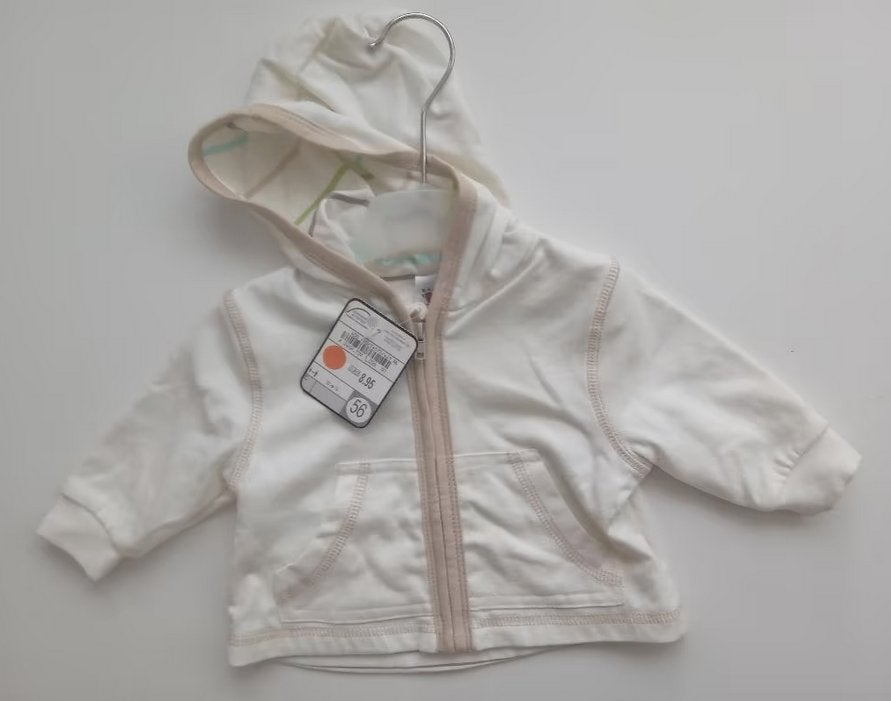 Baby Club zacht tricot jasje met capuchon, maat 56, Oosterveldweg 15, 7274 DZ, Nieuw, Stichting Angel's Choice, Angelschoice@gmail.com