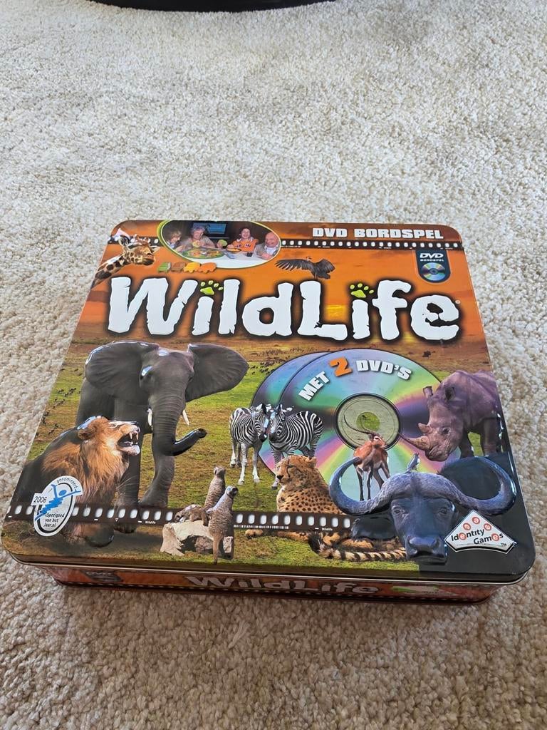 Wildlife DVD Bordspel - Ontdek de Dierenwereld!, Ophalen of Verzenden, Gebruikt, Identity Games