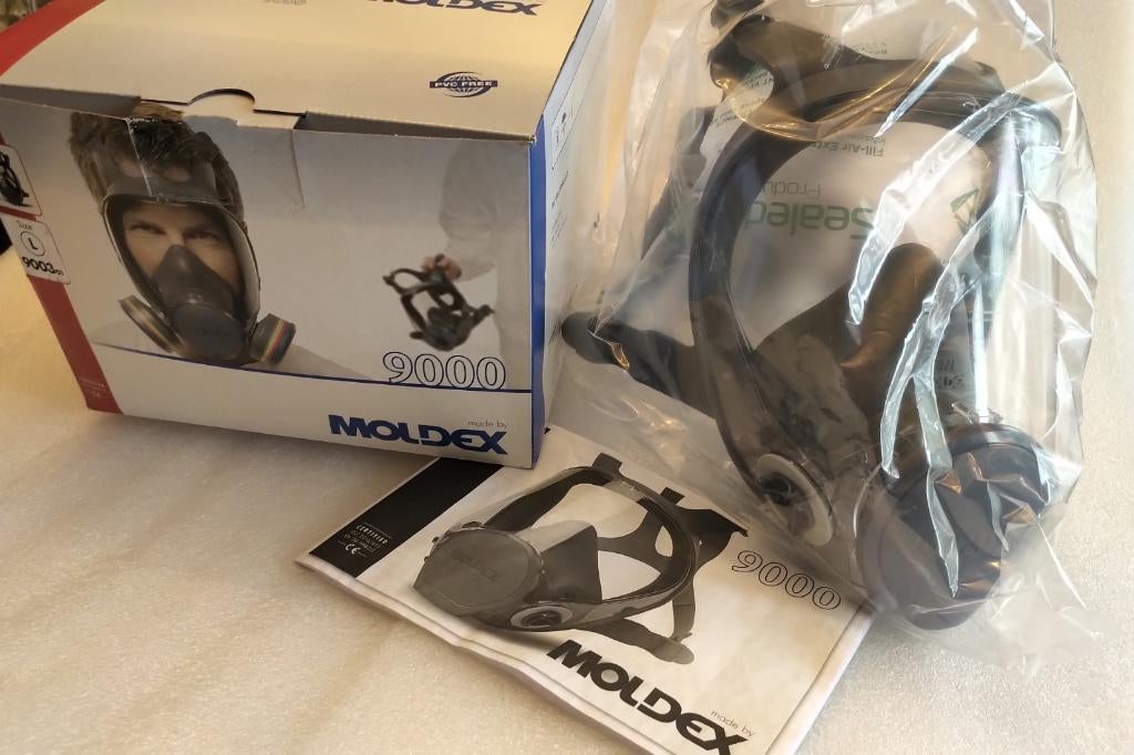 New: Moldex Volgelaatsmasker serie 9000 model L (gasmasker), Ophalen of Verzenden, Nieuw, Volgelaatsmaskers