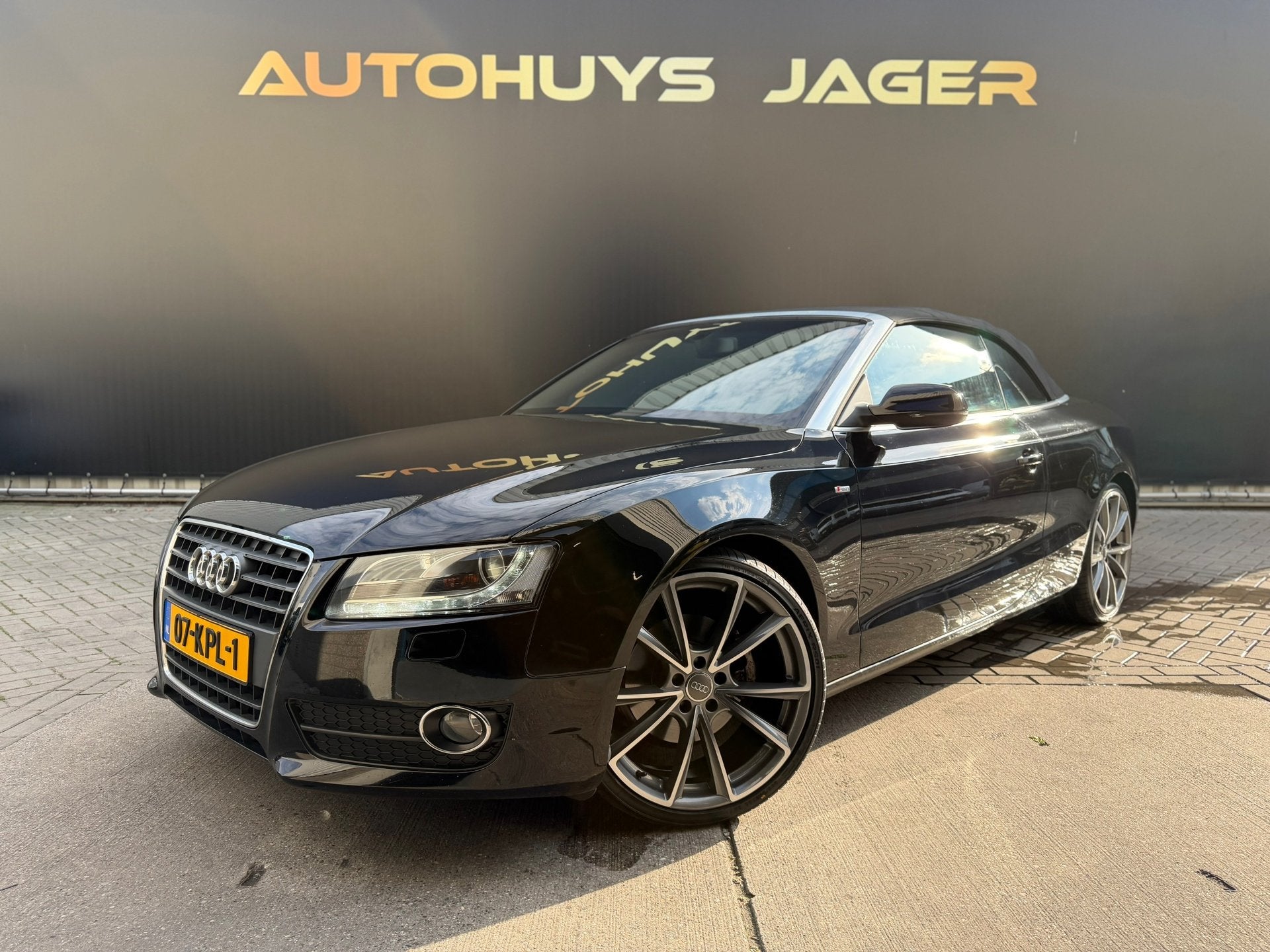 Audi A5 Cabriolet 2.0 TFSI Pro Line Automaat Cabrio, Auto's, Gebruikt, Zwart, 4 cilinders, 4 stoelen
