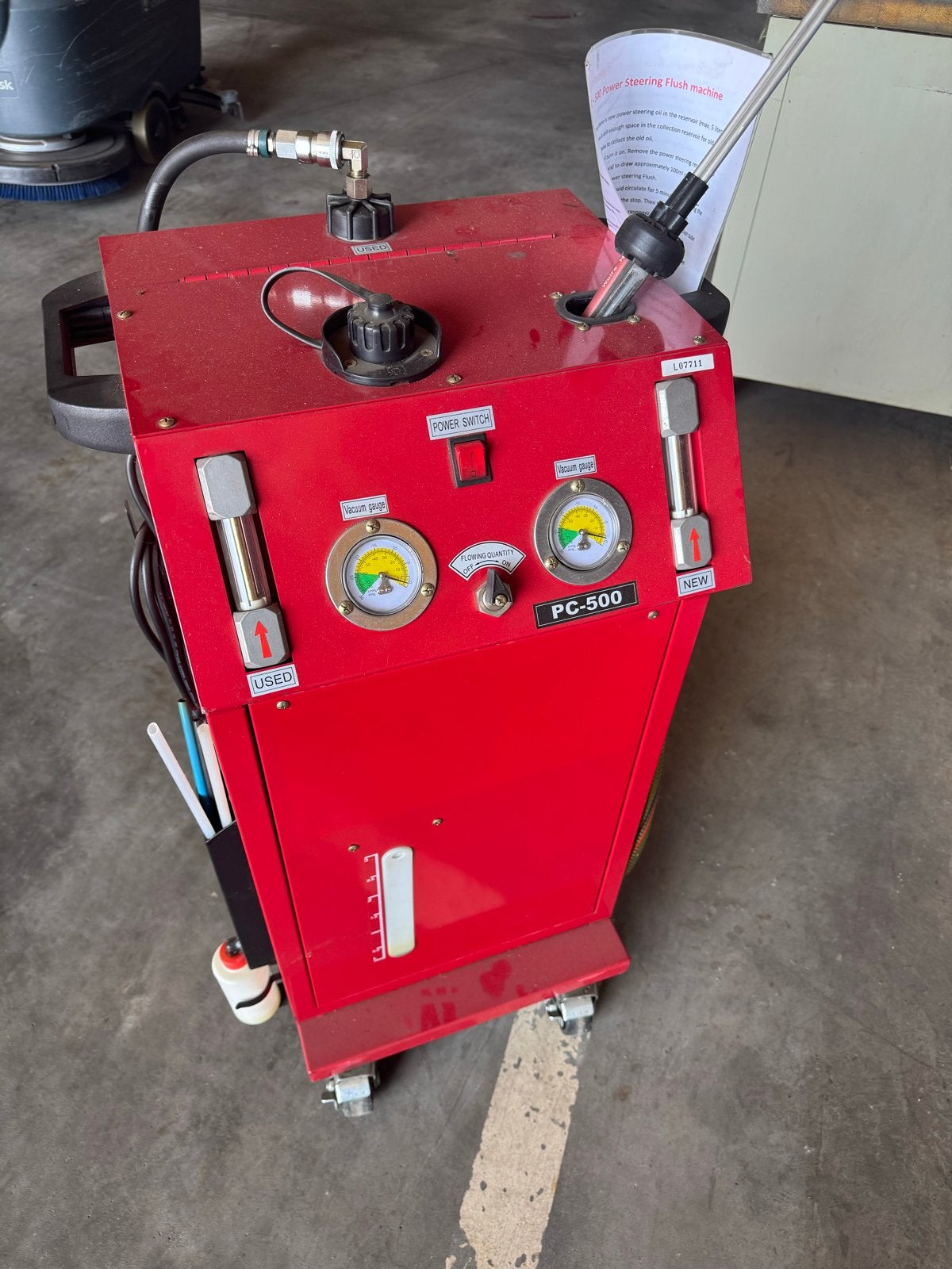 PC-500 Power Stuurolie Flush Machine - Gebruikt, Ophalen, Gebruikt, Universele onderdelen