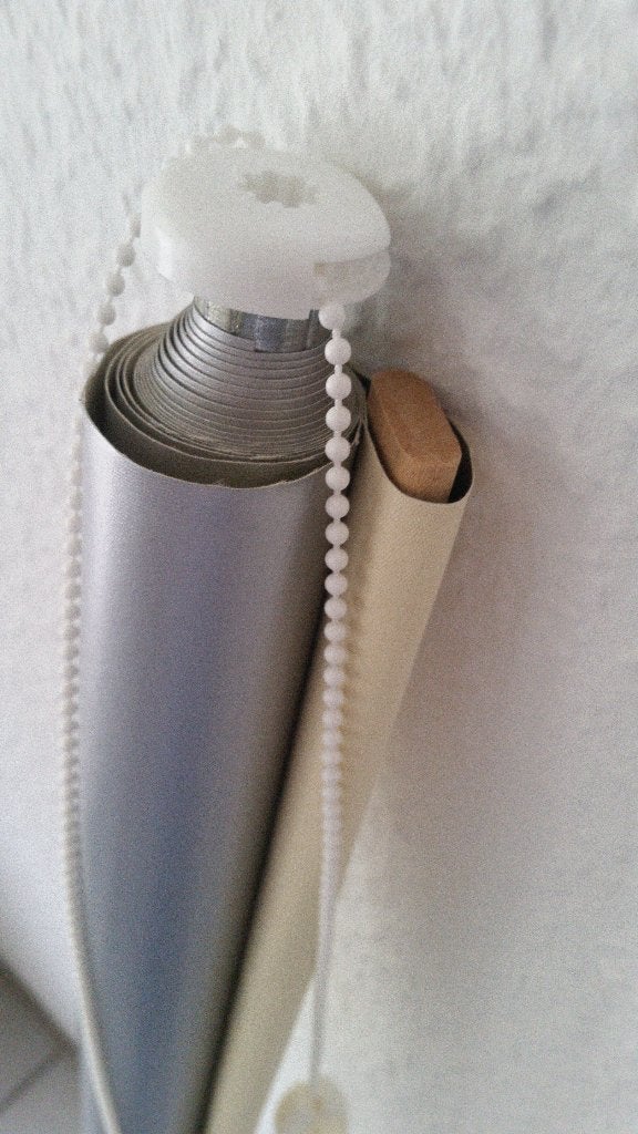 Thermo rolgordijn, 120 cm, Rolgordijn, Verduisterend, Crème