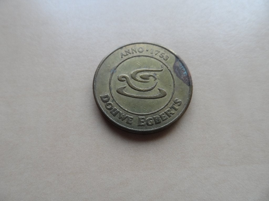 Koffie munt Kantine penning D E, Postzegels en Munten, Ophalen of Verzenden, Overige materialen