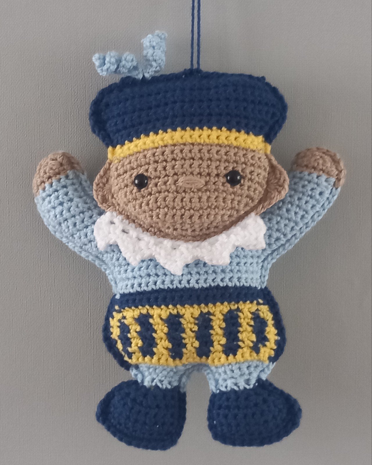 Gehaakte  Piet knuffel/decoratie, Overige merken, Overige typen, Blauw, Nieuw
