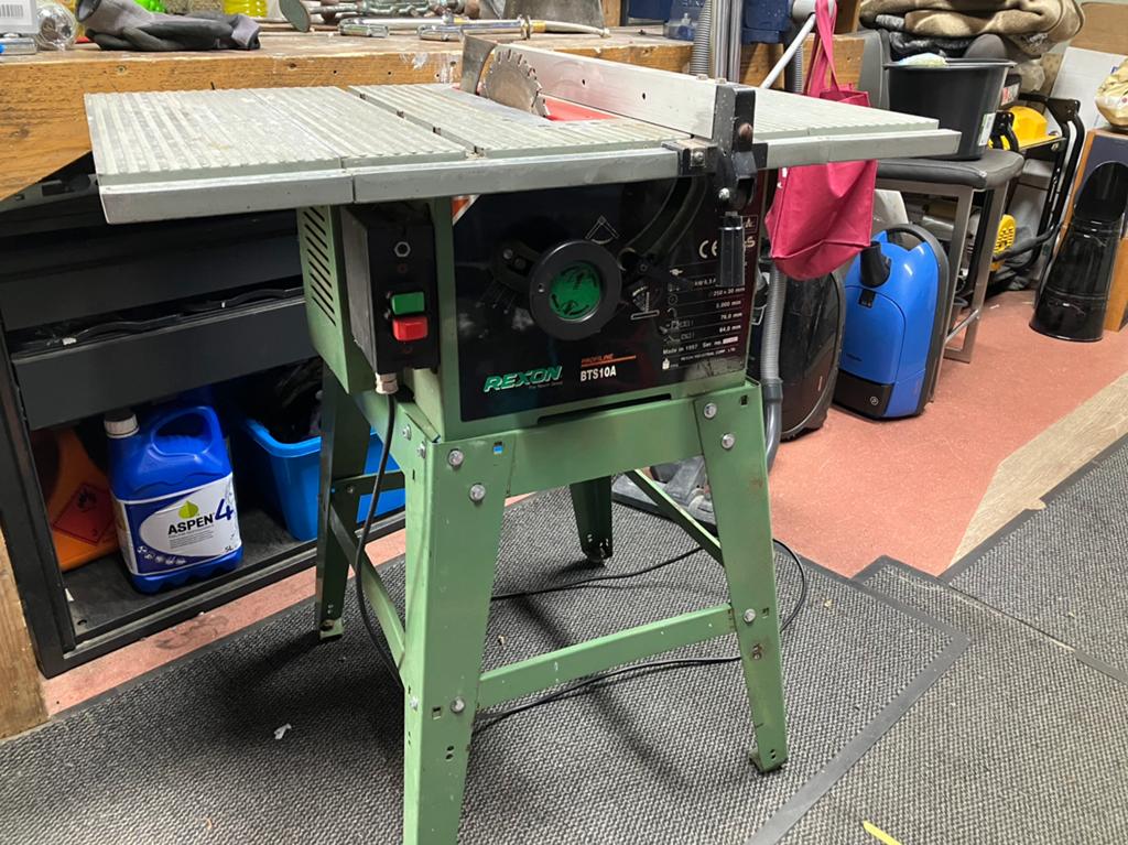 Zaagmachine/zaagtafel Rexon BTS 10A Profiline, Ophalen, Gebruikt, 70 mm of meer, Overige typen