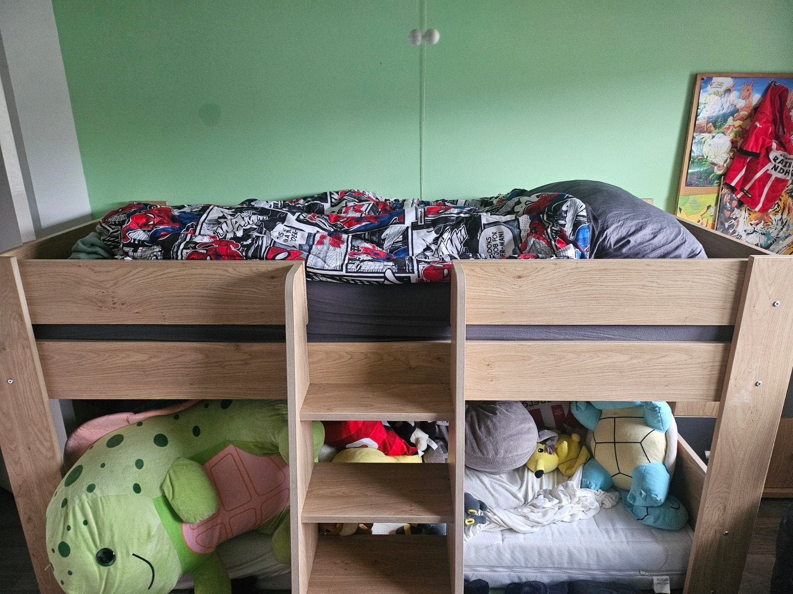 Half hoogslaper met kastje, Ophalen, Hoogslaper