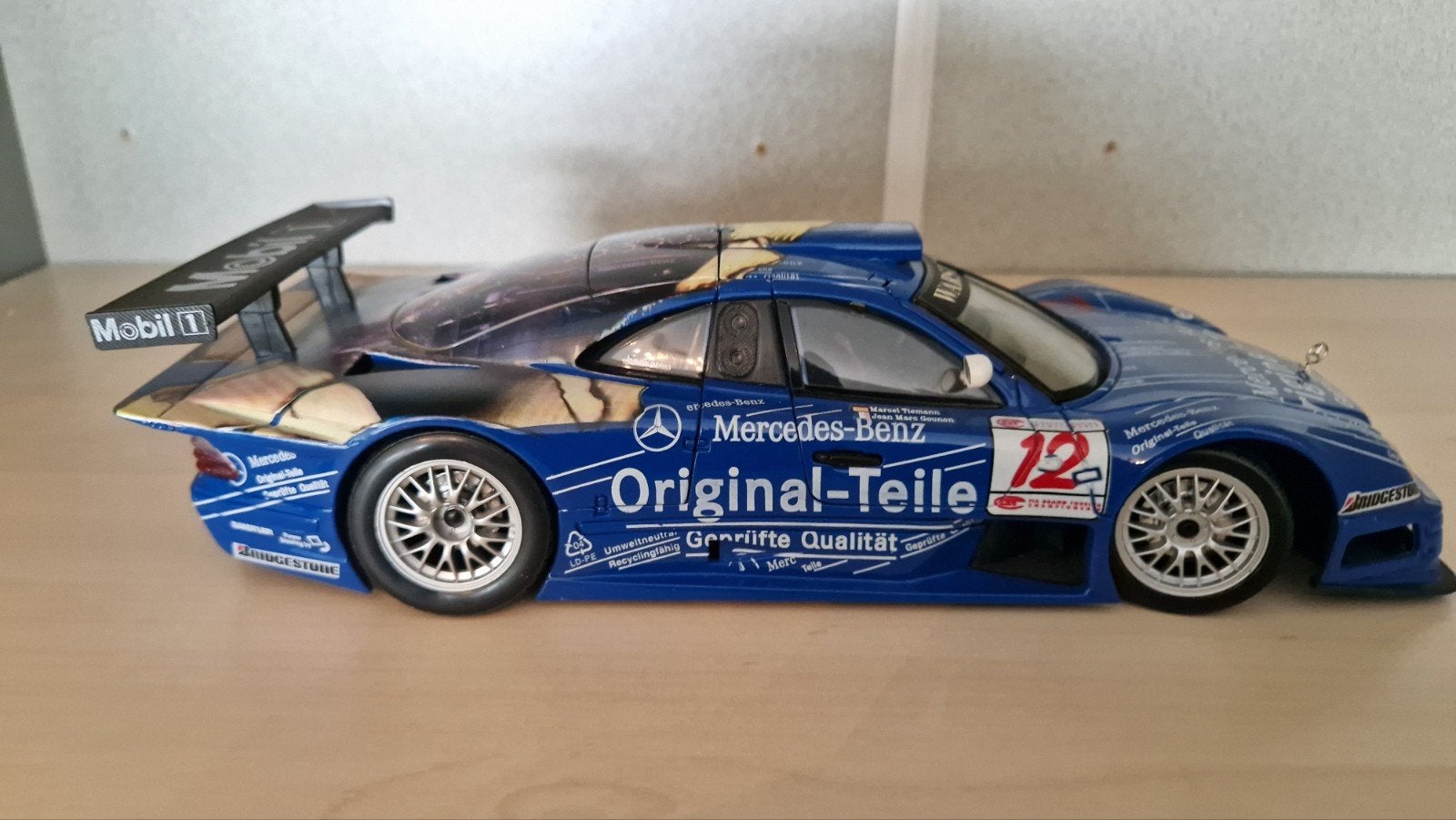Maisto Mercedes CLK GTR Schaalmodel 1:18, Hobby en Vrije tijd, Modelauto's | 1:18, Ophalen of Verzenden