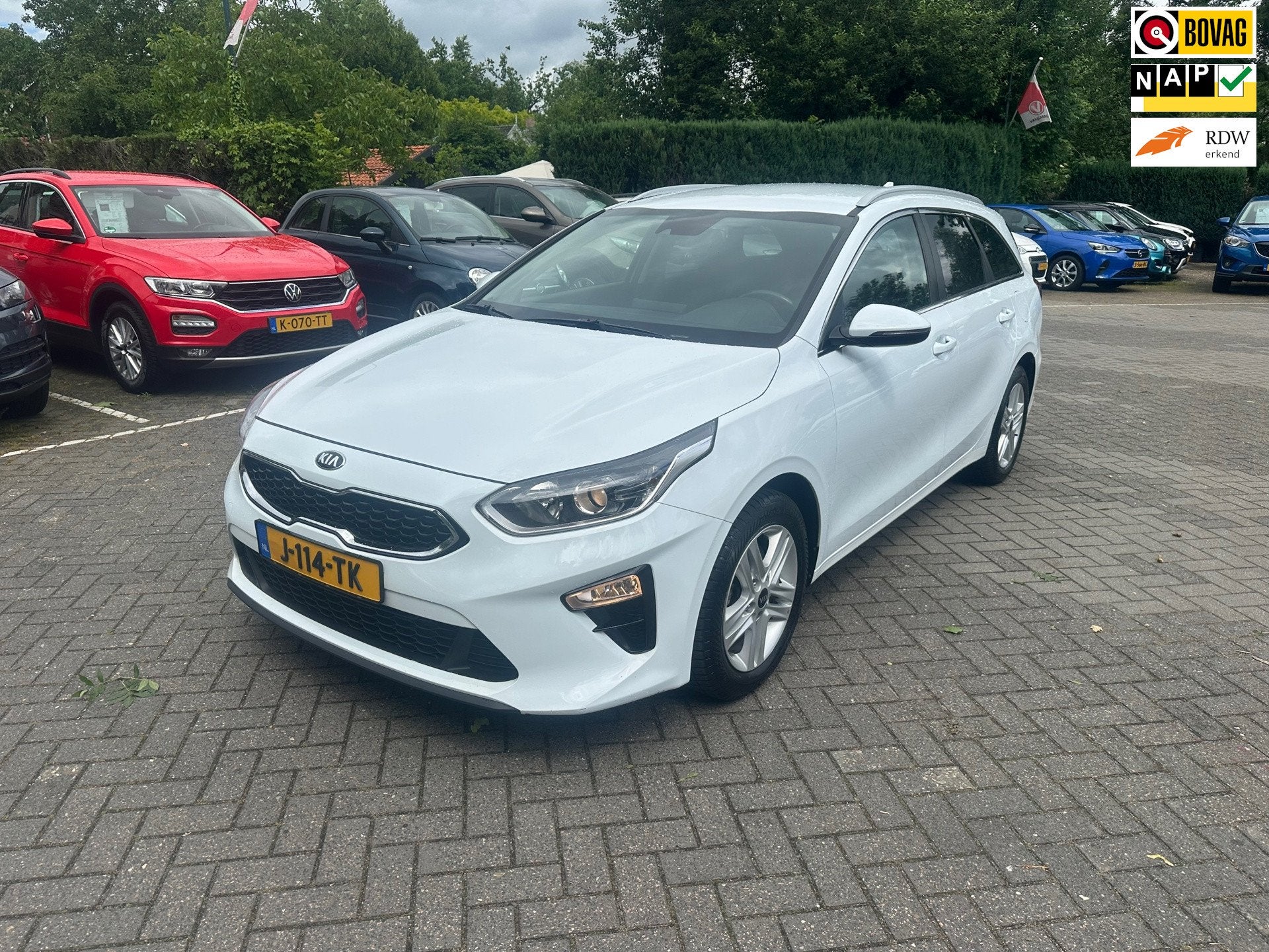 Kia Ceed Sportswagon 1.0 T-GDi DynamicLine , navigatie , pdc, Voorwielaandrijving, Gebruikt, Euro 6, Wit