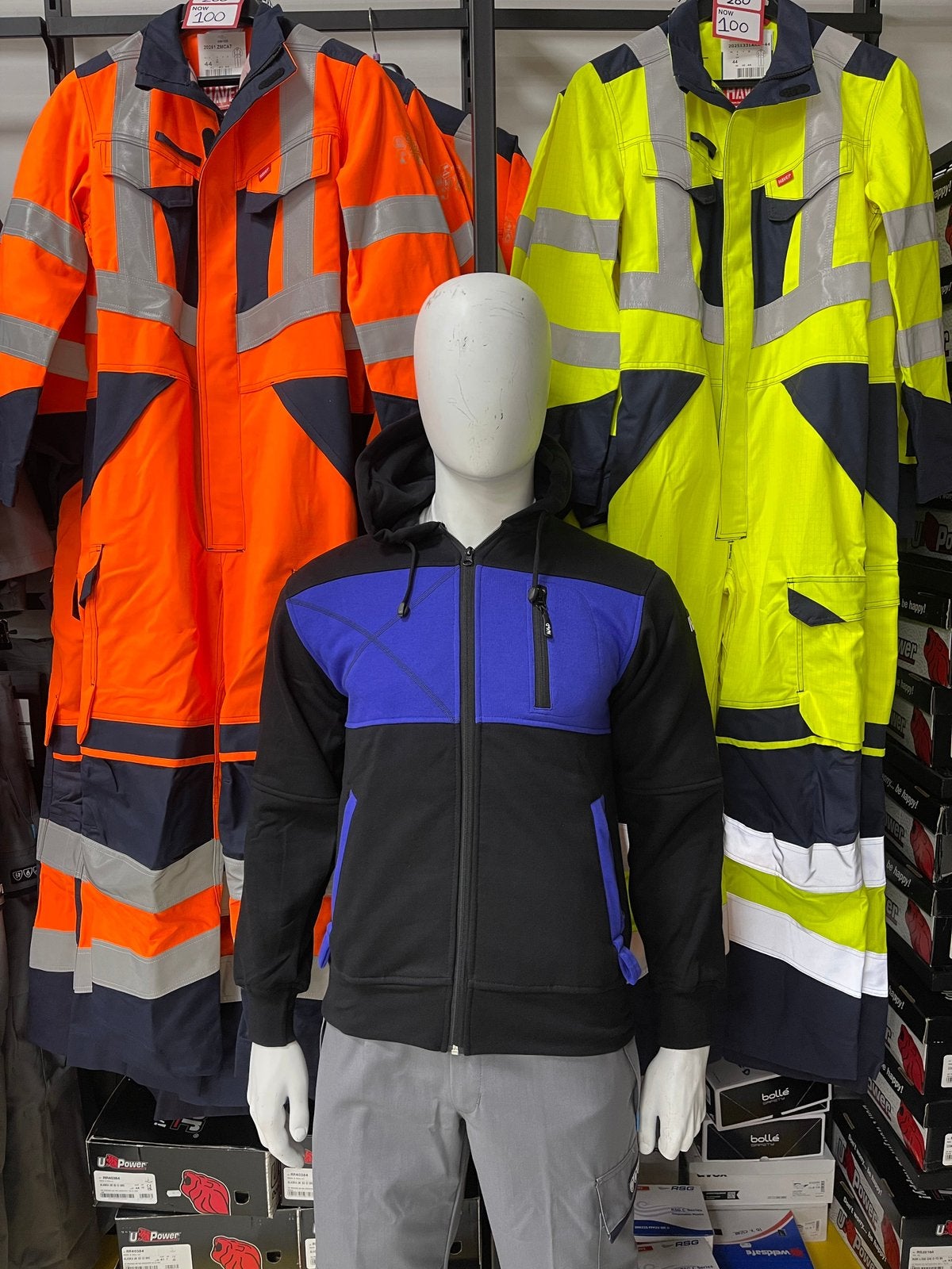 Havep Xtreme hoody zwart/blauw €30.25 werkkleding!, B, Heren, Ophalen of Verzenden, C