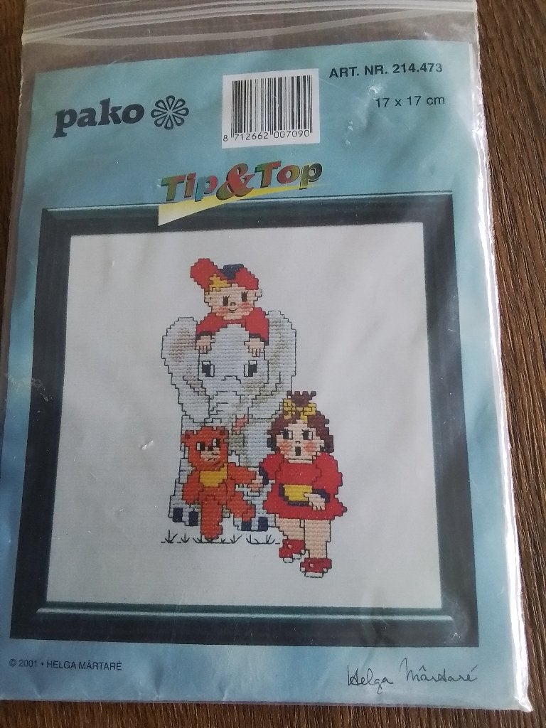 Borduurpakketje tip en top, Hobby en Vrije tijd, Ophalen of Verzenden, Zo goed als nieuw, Handborduren, Borduurpakket
