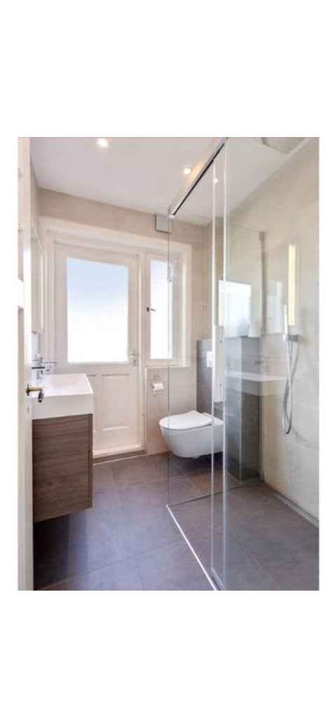 Douchecabine glas 90 x 120 schuiven deur, Ophalen, Gebruikt