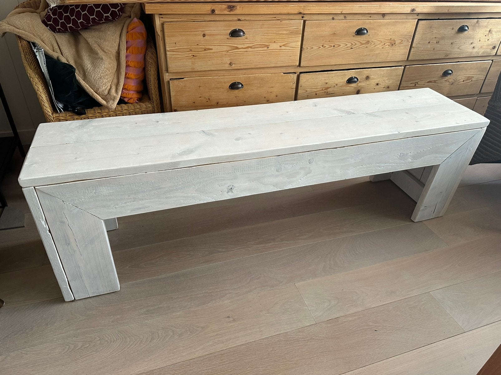 Leuk houten bankje, Ophalen, Gebruikt, Hout