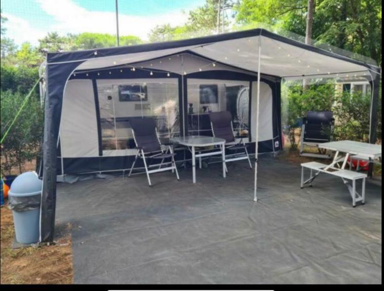 Dorema voortent + luifel multi nova 240 omloop maat 13, Caravans en Kamperen, Ophalen, Zo goed als nieuw, Dorema
