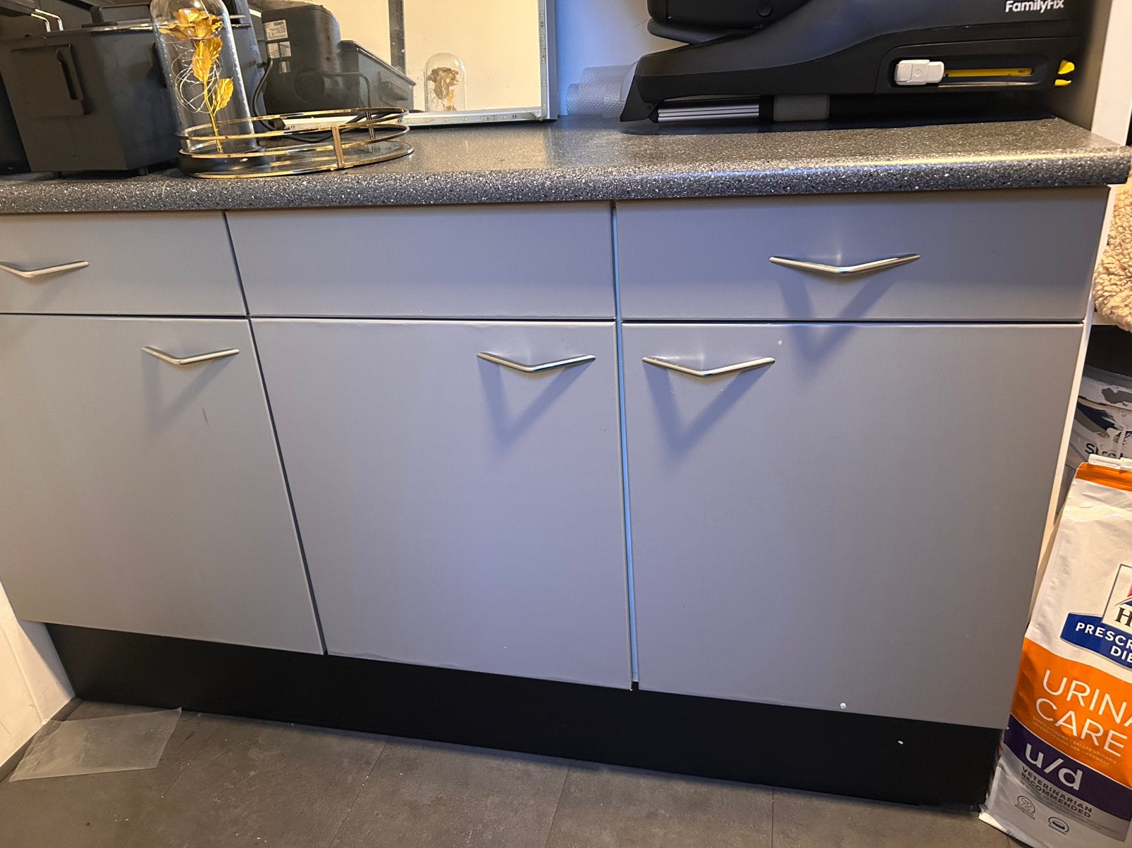 Keukenblok, Huis en Inrichting, Ophalen, Zo goed als nieuw, Wit, Enkelwandige keuken