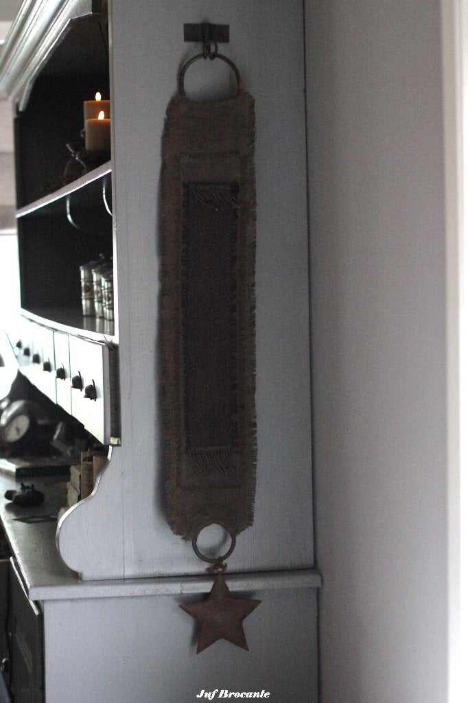 Muurhanger bruin met ravi ster, Www.jufbrocante.nl, Www.jufbrocante.nl, Nieuw, Ophalen of Verzenden
