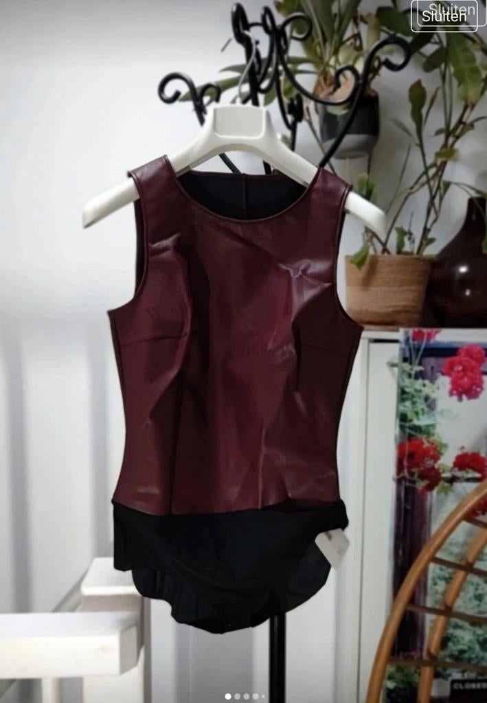 Wolford Bordeauxrode mouwloze top, Overige kleuren, Wijnrood, Nieuw, Ophalen of Verzenden
