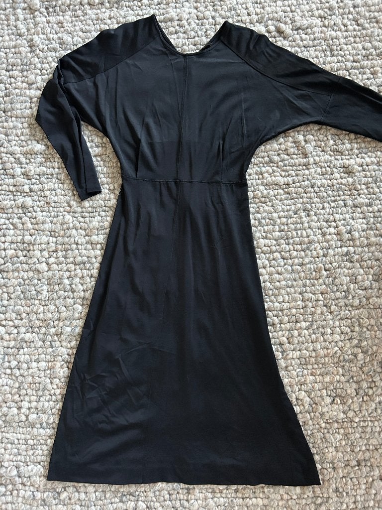 MASSIMO DUTTI zwarte lange jurk in maat XS, Massimo Dutti, Zwart, Ophalen of Verzenden, Zo goed als nieuw