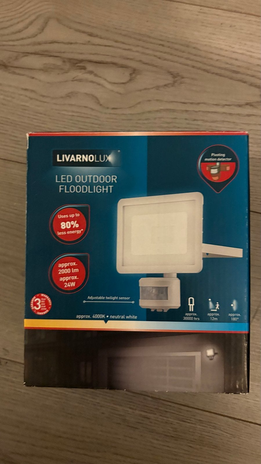 LIVARNO LUX LED Buitenschijnwerper met Bewegingsmelder, Ophalen of Verzenden, Nieuw, Overige merken, Overige typen