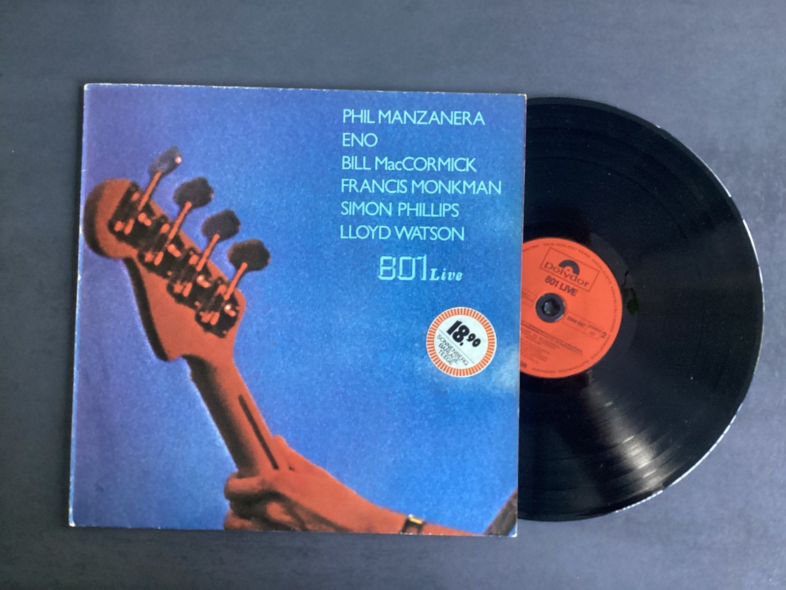 801 - 801 Live - Phil Manzanera, Eno, Bill MacCormick LP, Ophalen of Verzenden, 12 inch, LP